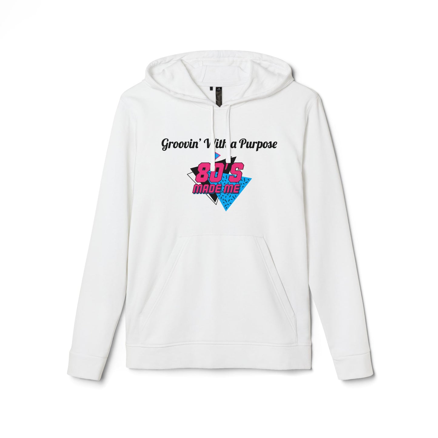 Fleece Hoodie - 80's Vibes Praying Hands Design