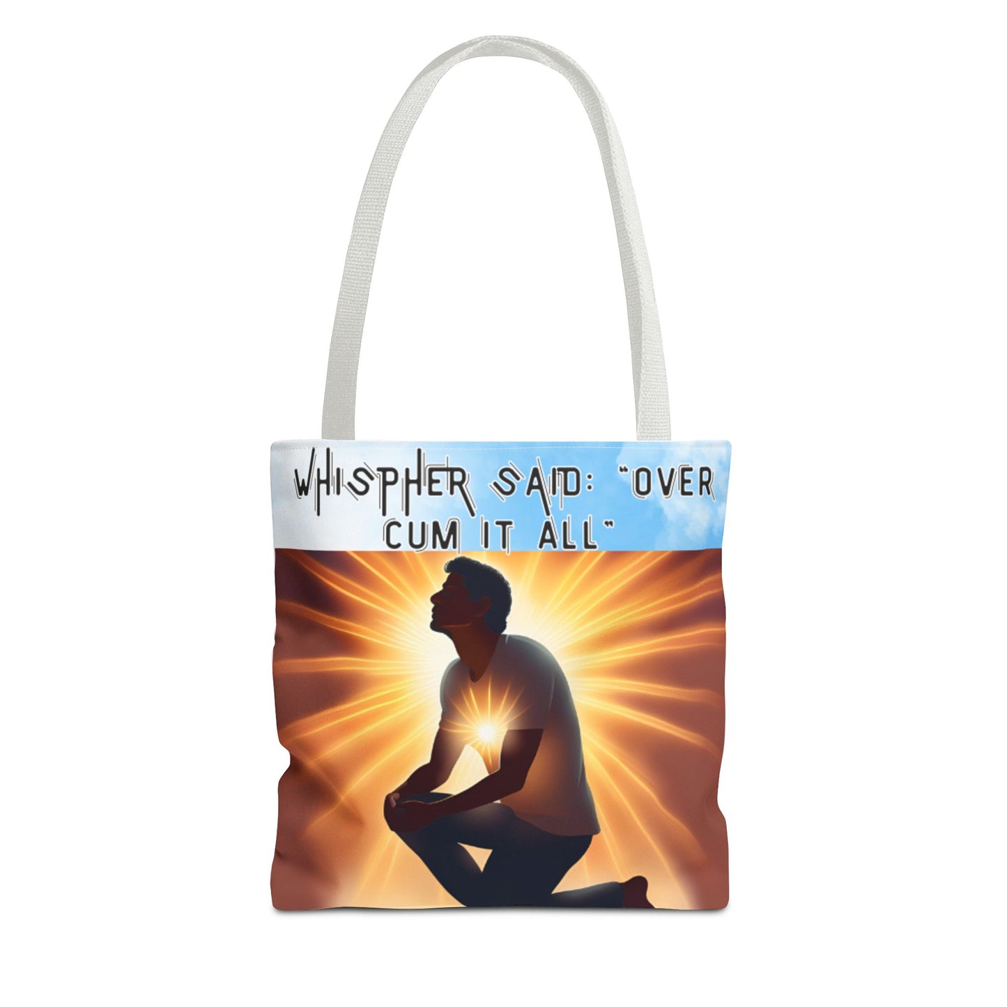 Funny Quote Tote Bag - 'Over Cum It All'