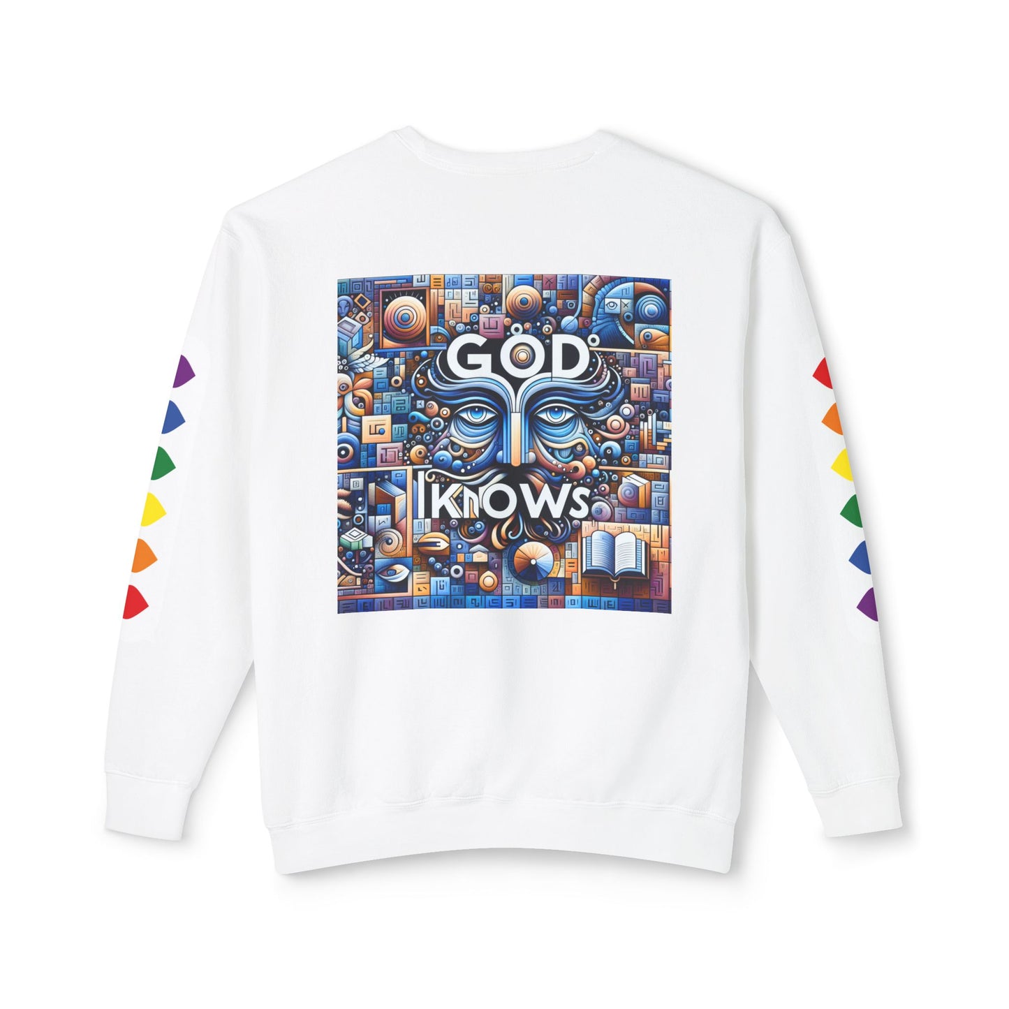 Abstract 3D 'God Knows' Lightweight Sweater