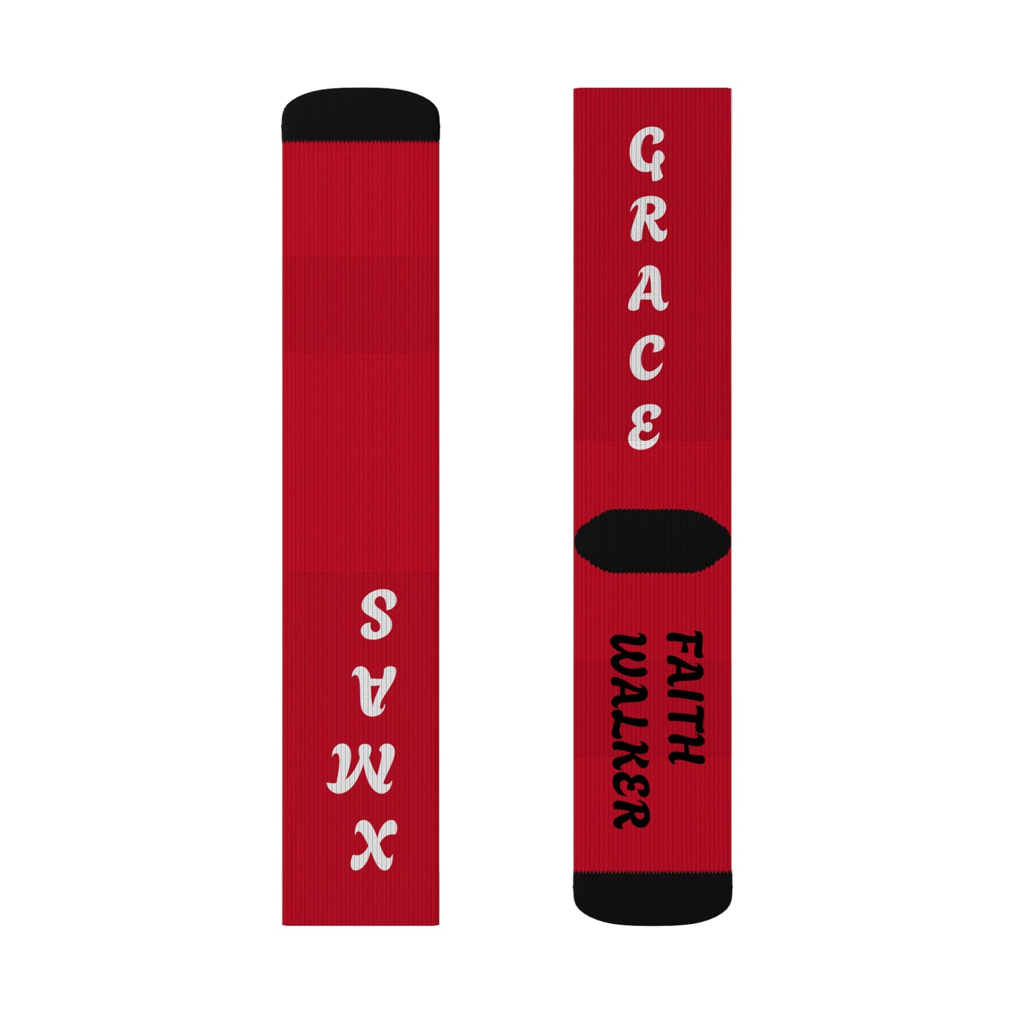 Christmas 2024 Sublimation Socks - Grace and Mercy Custom Design