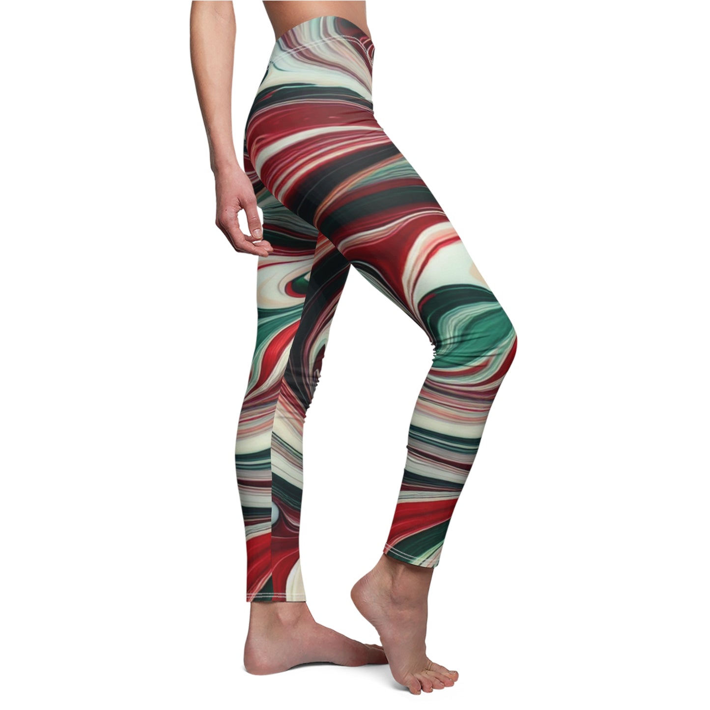 Leggings - Custom Marble Colored Design, Perfect Gift for Women