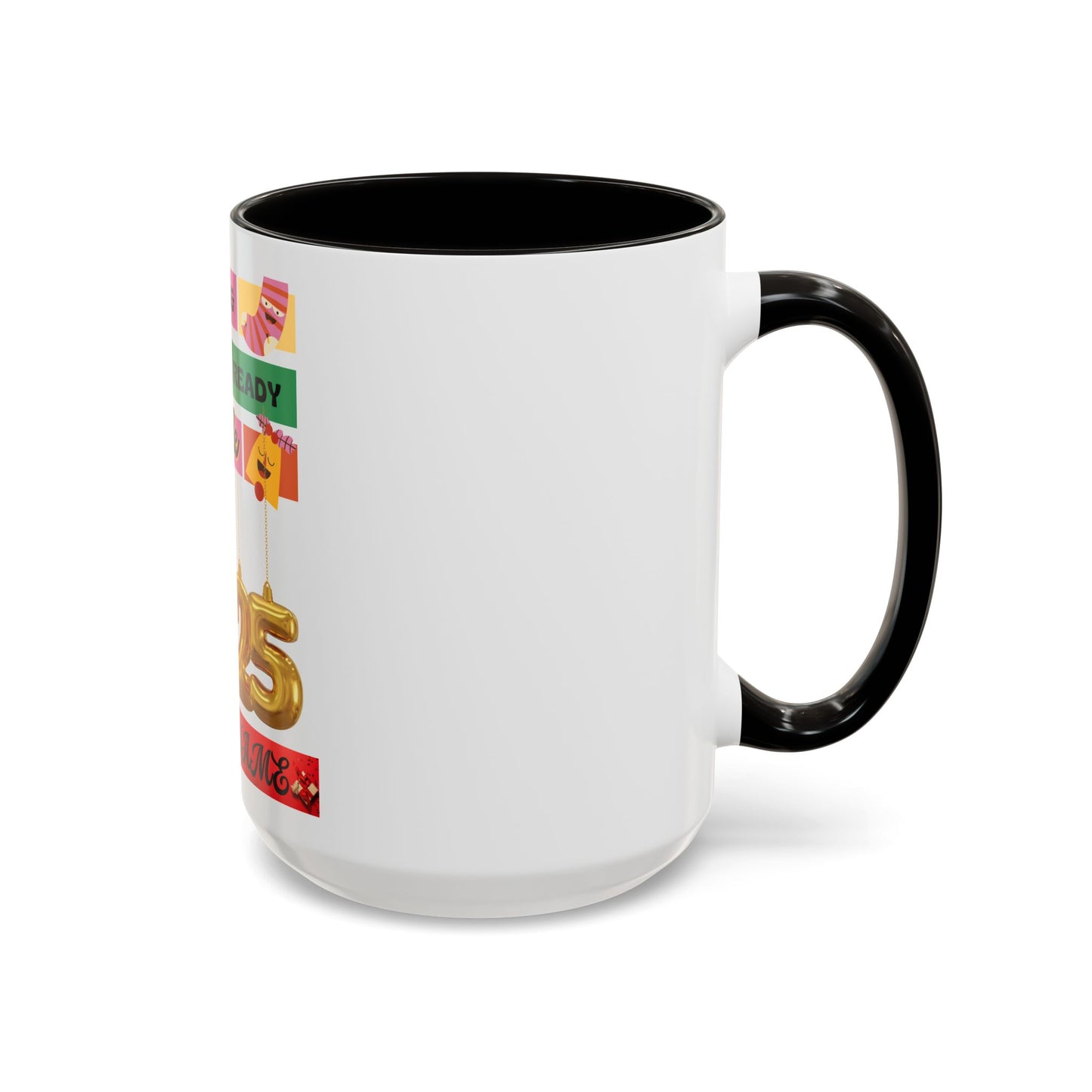 Coffee Mug - Colorful Single and Ready to Mingle Jingle Design