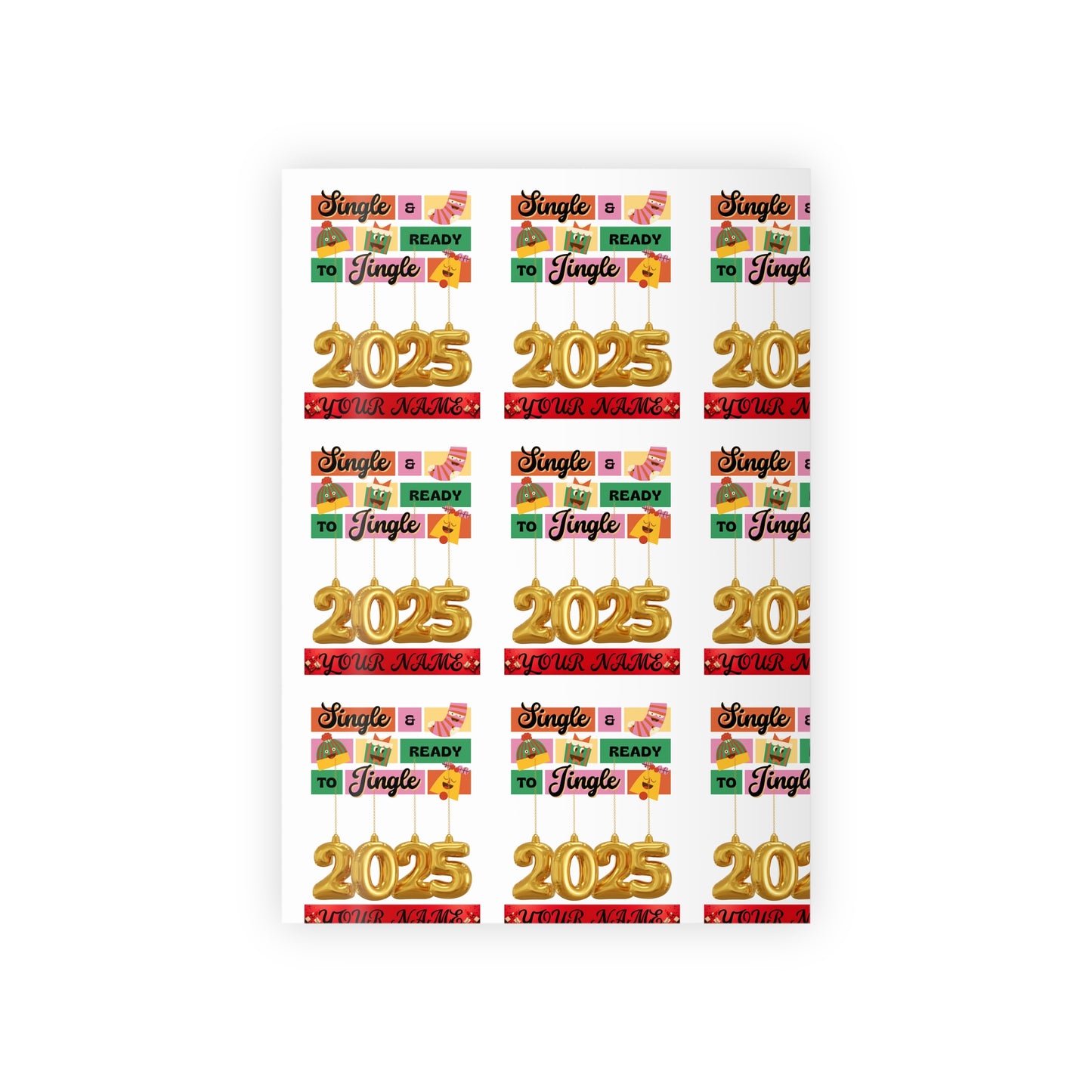 Wrapping Paper Roll - Single Ready to Mingle 2025 Design