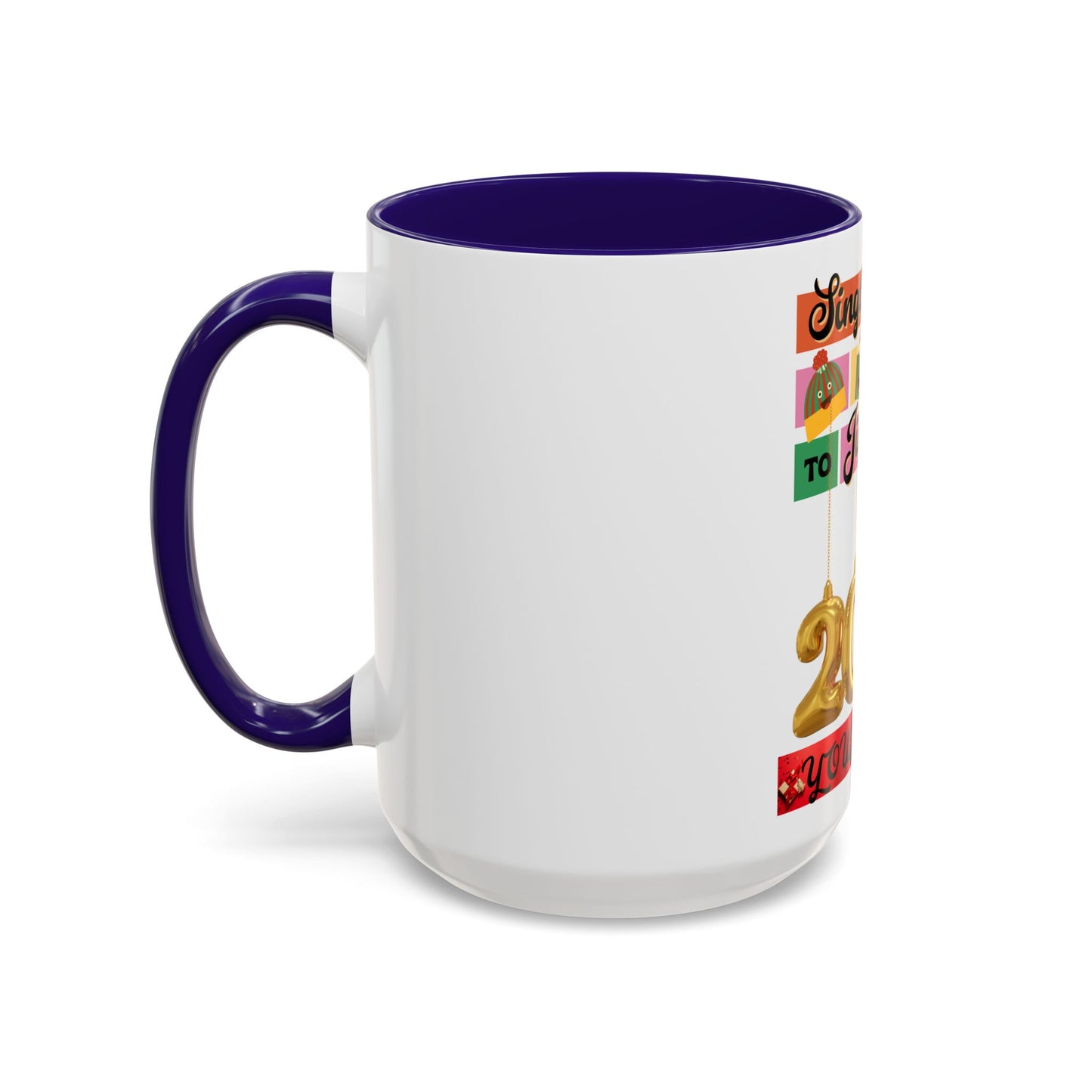 Coffee Mug - Colorful Single and Ready to Mingle Jingle Design