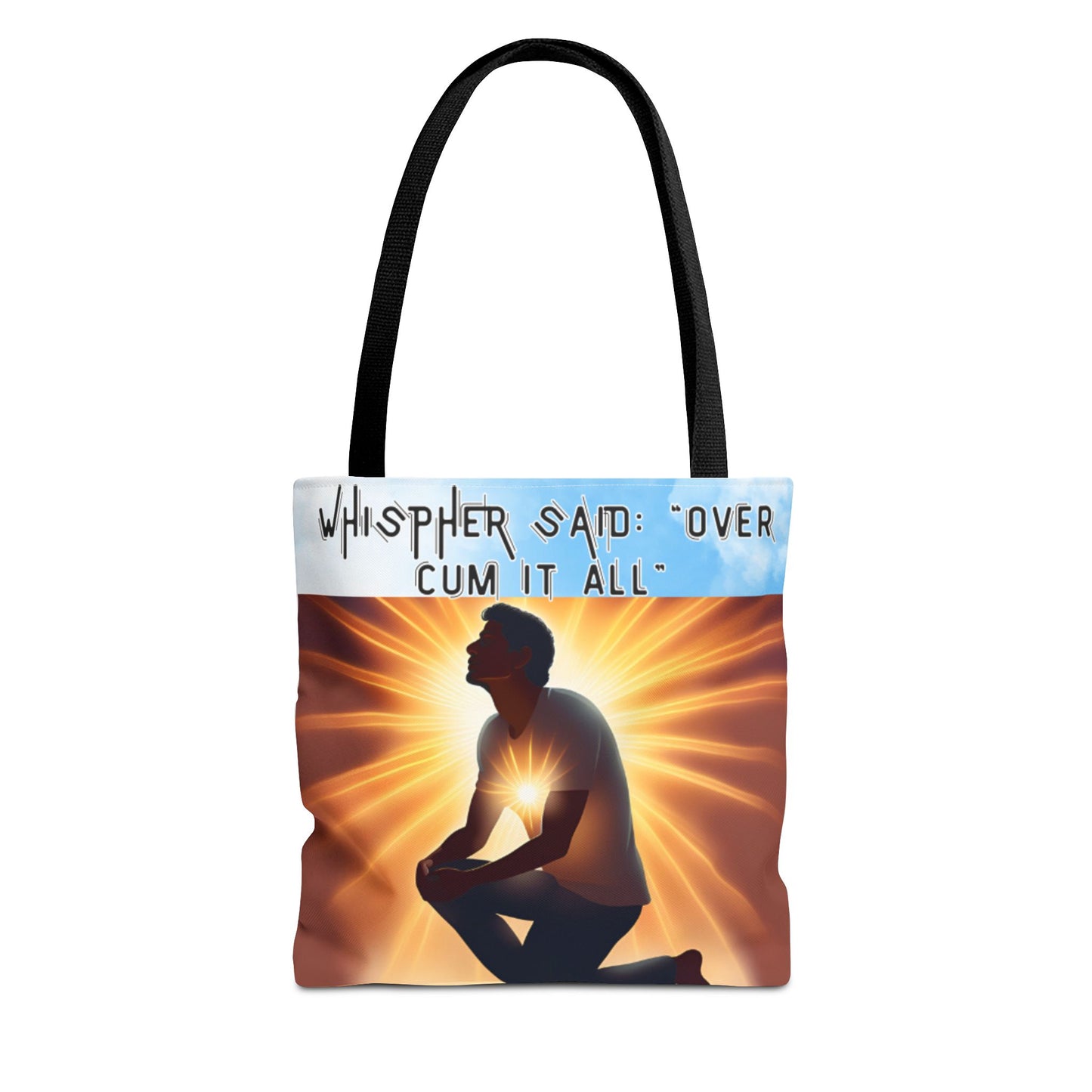 Funny Quote Tote Bag - 'Over Cum It All'