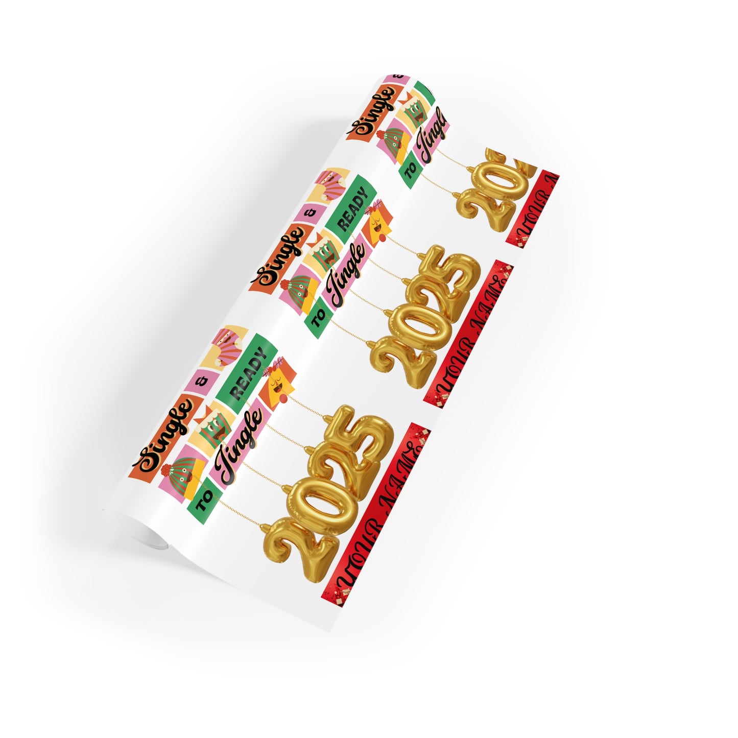 Wrapping Paper Roll - Single Ready to Mingle 2025 Design