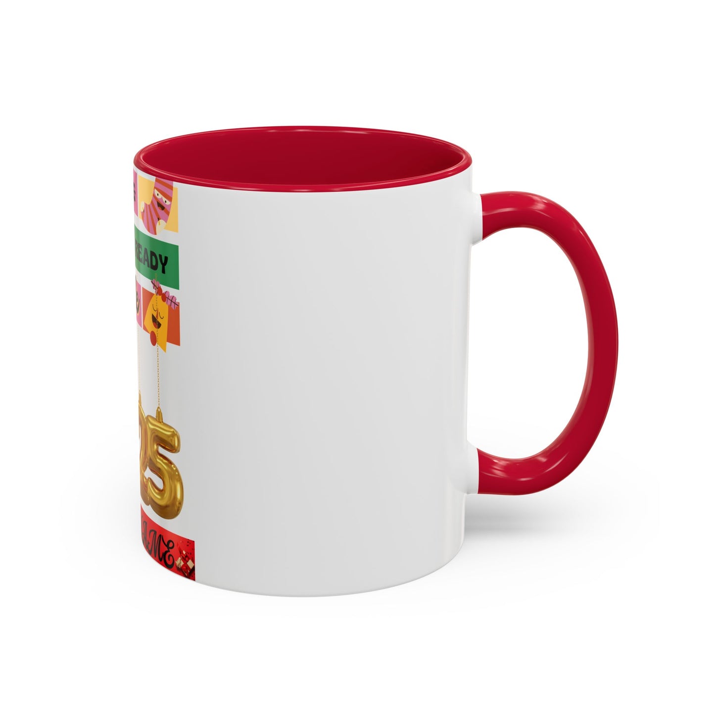 Coffee Mug - Colorful Single and Ready to Mingle Jingle Design