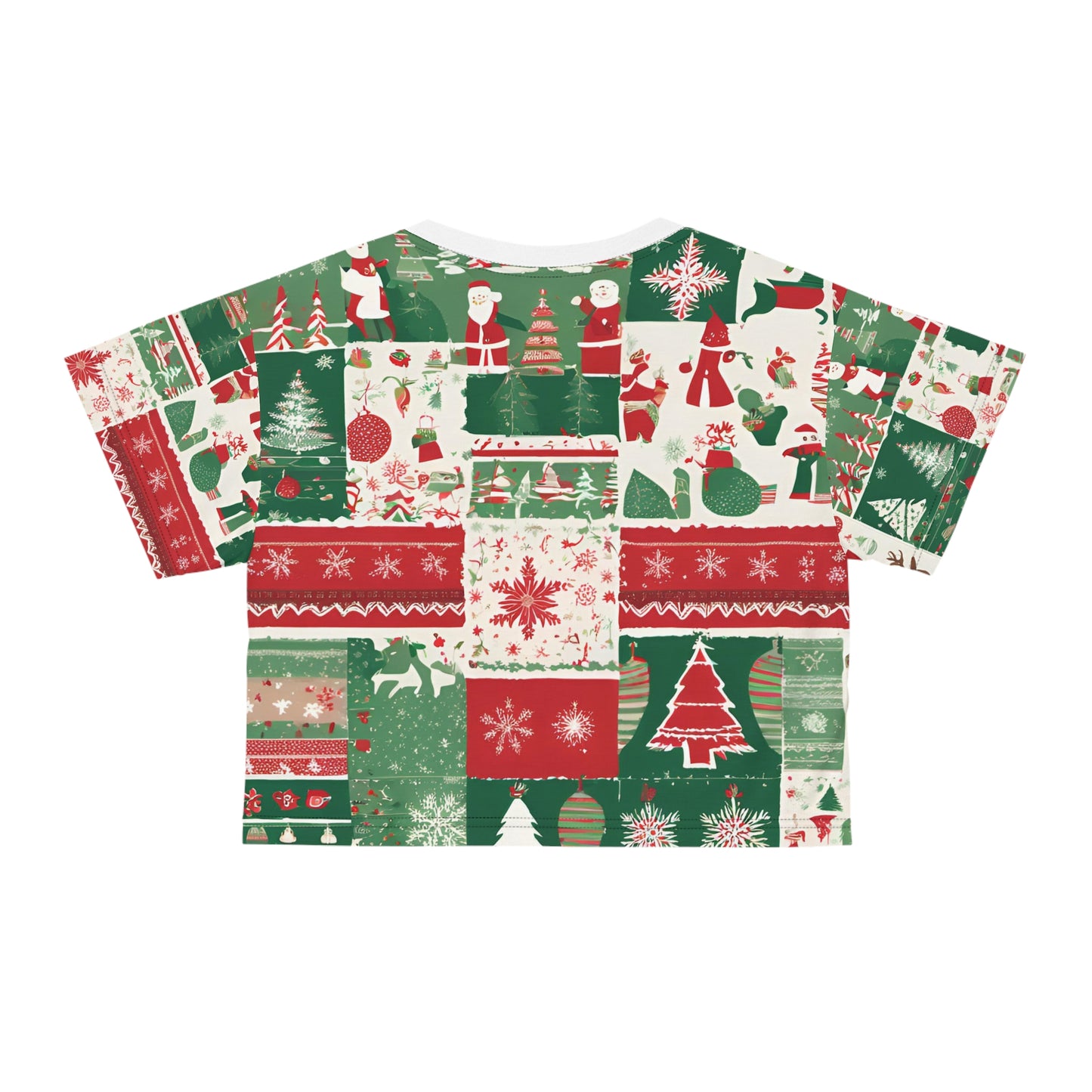 Customizable Unique Christmas Crop Tee Set- Gift