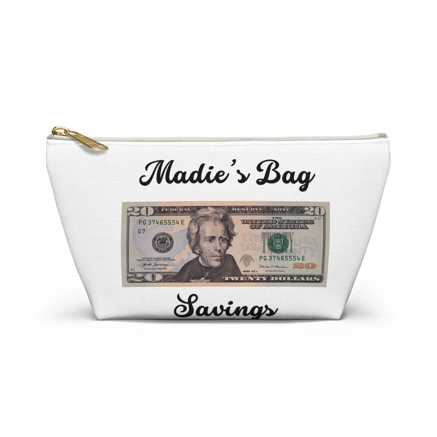 Madie’s money bag $20 Accessory Pouch w T-bottom