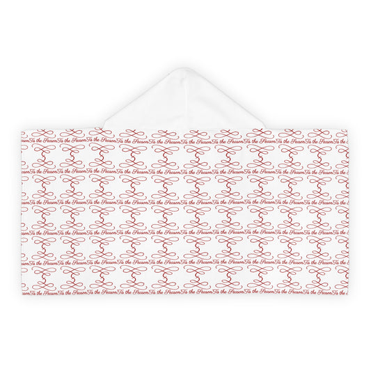 Hooded Youth Towel - 'Tis the Season Design