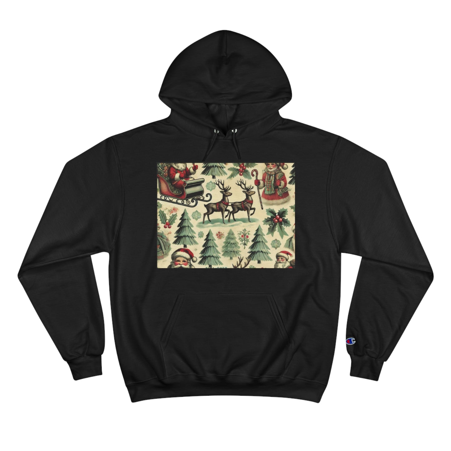 Champion Hoodie with vintage christmas image