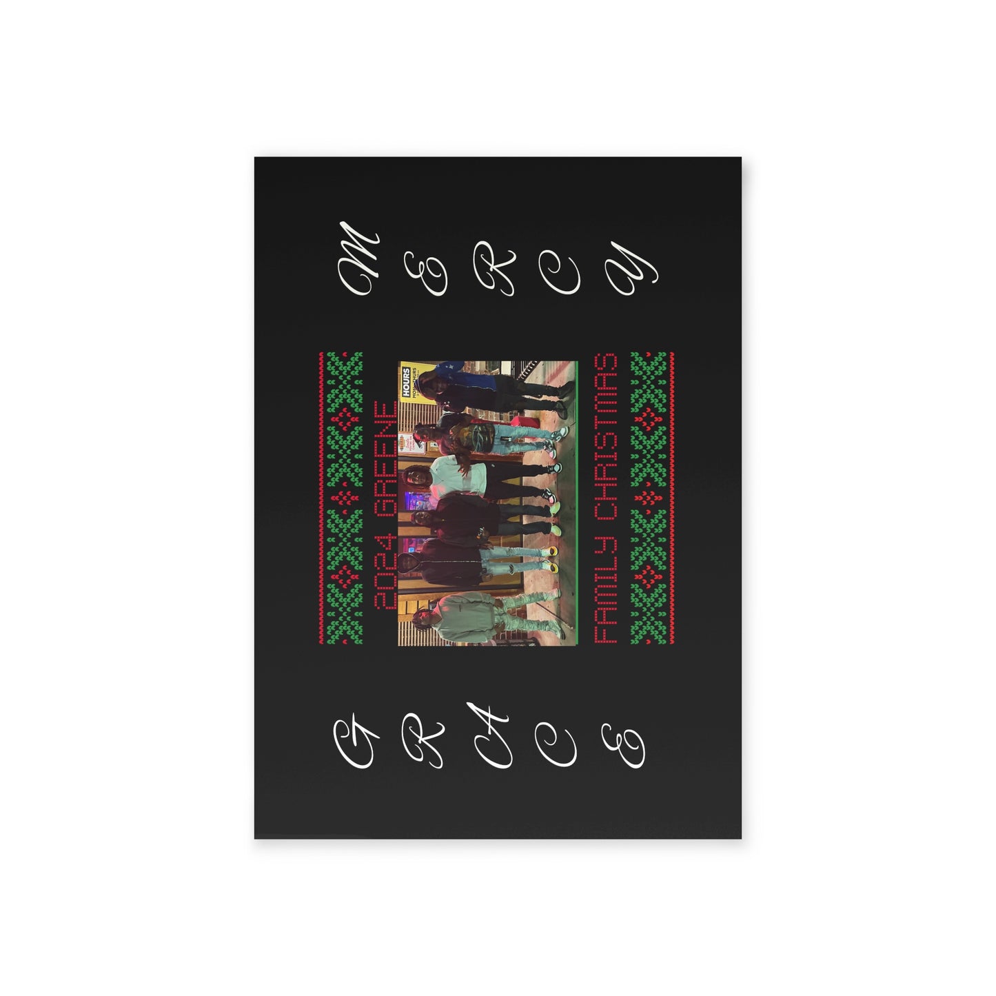 Holiday Cards (Two-sided print) fully customizable, both Image and Text