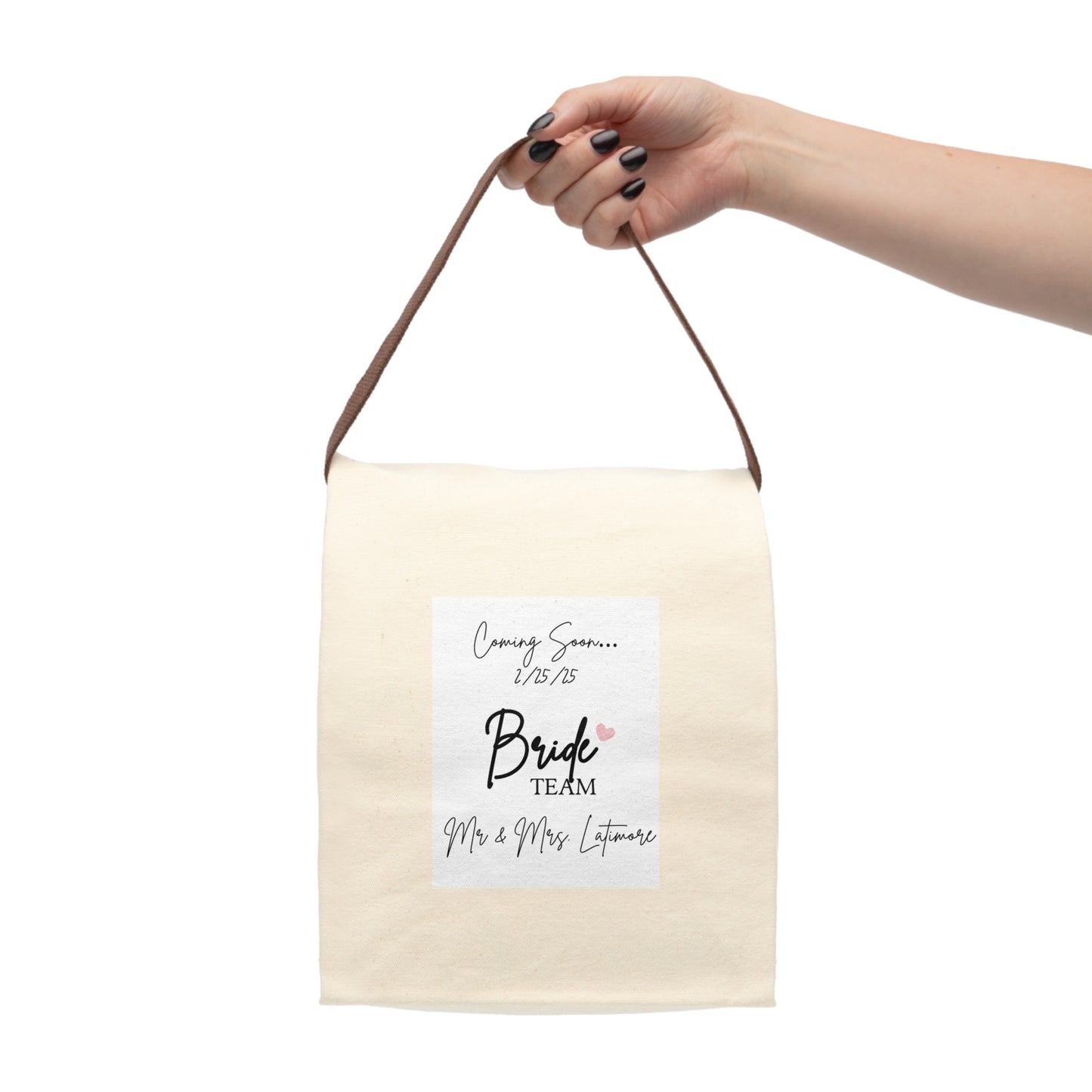 Bride Team Canvas Lunch Bag