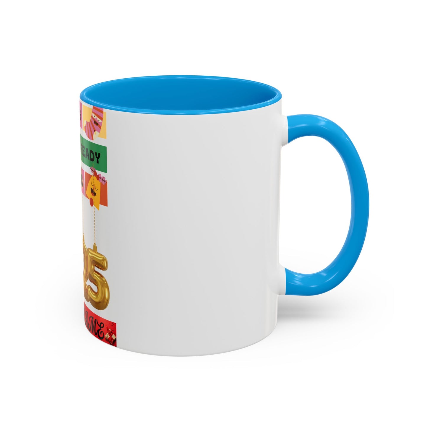 Coffee Mug - Colorful Single and Ready to Mingle Jingle Design