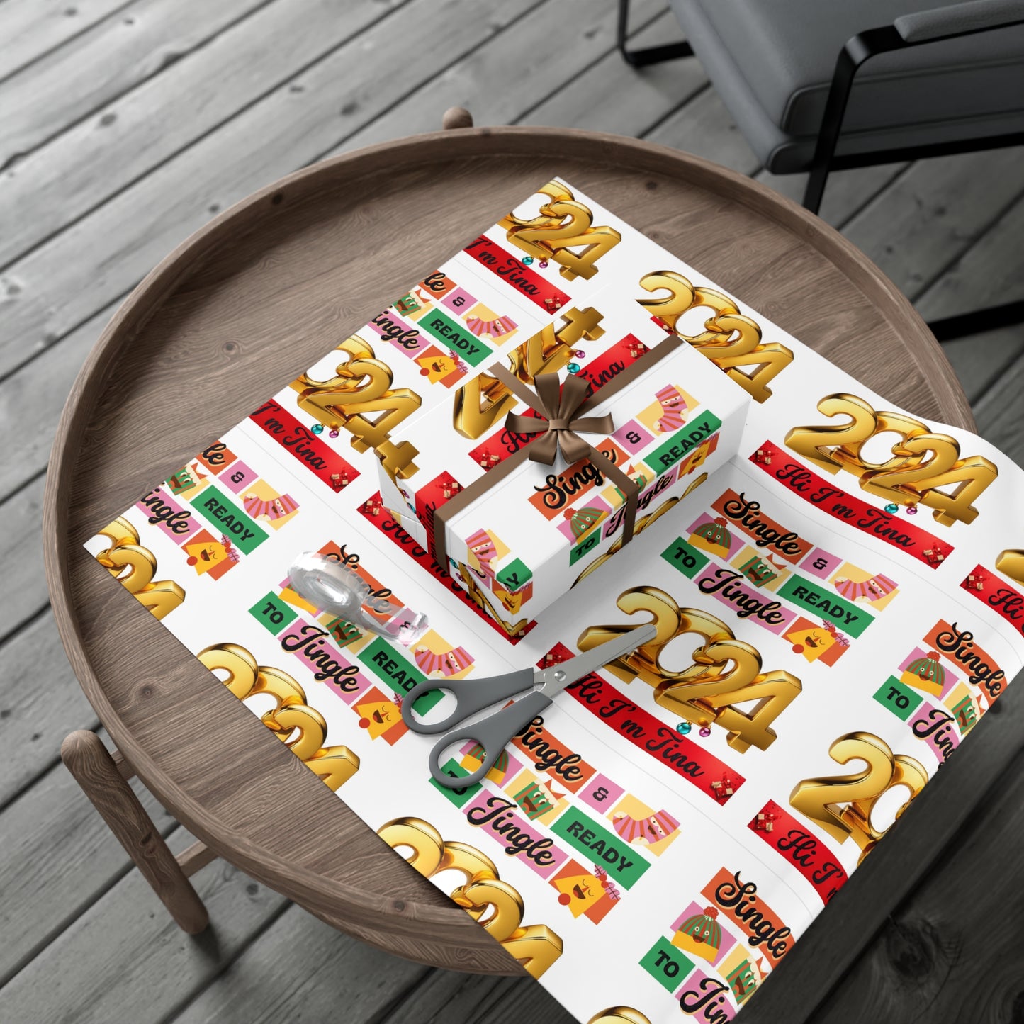 Wrapping Paper- Ready to Mingle Jingle