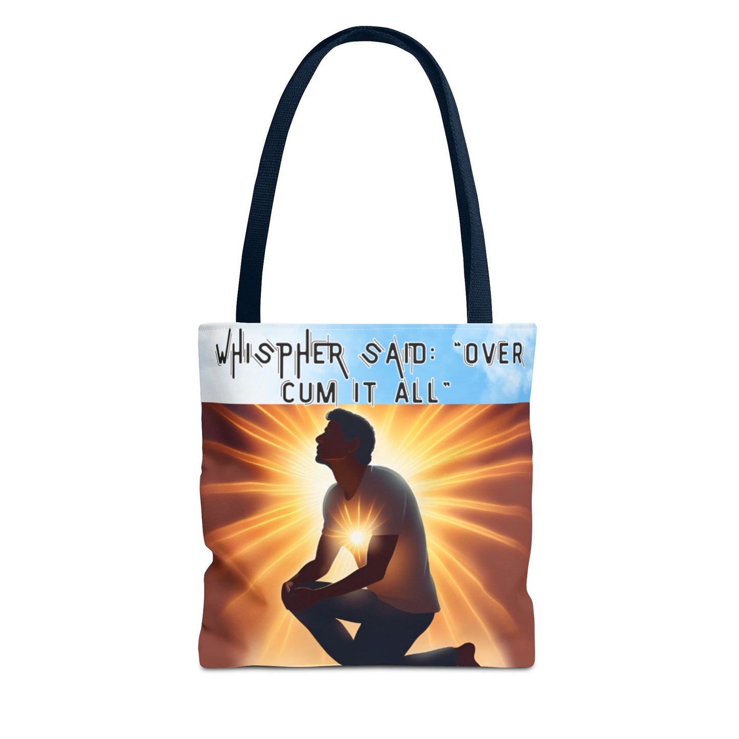 Funny Quote Tote Bag - 'Over Cum It All'