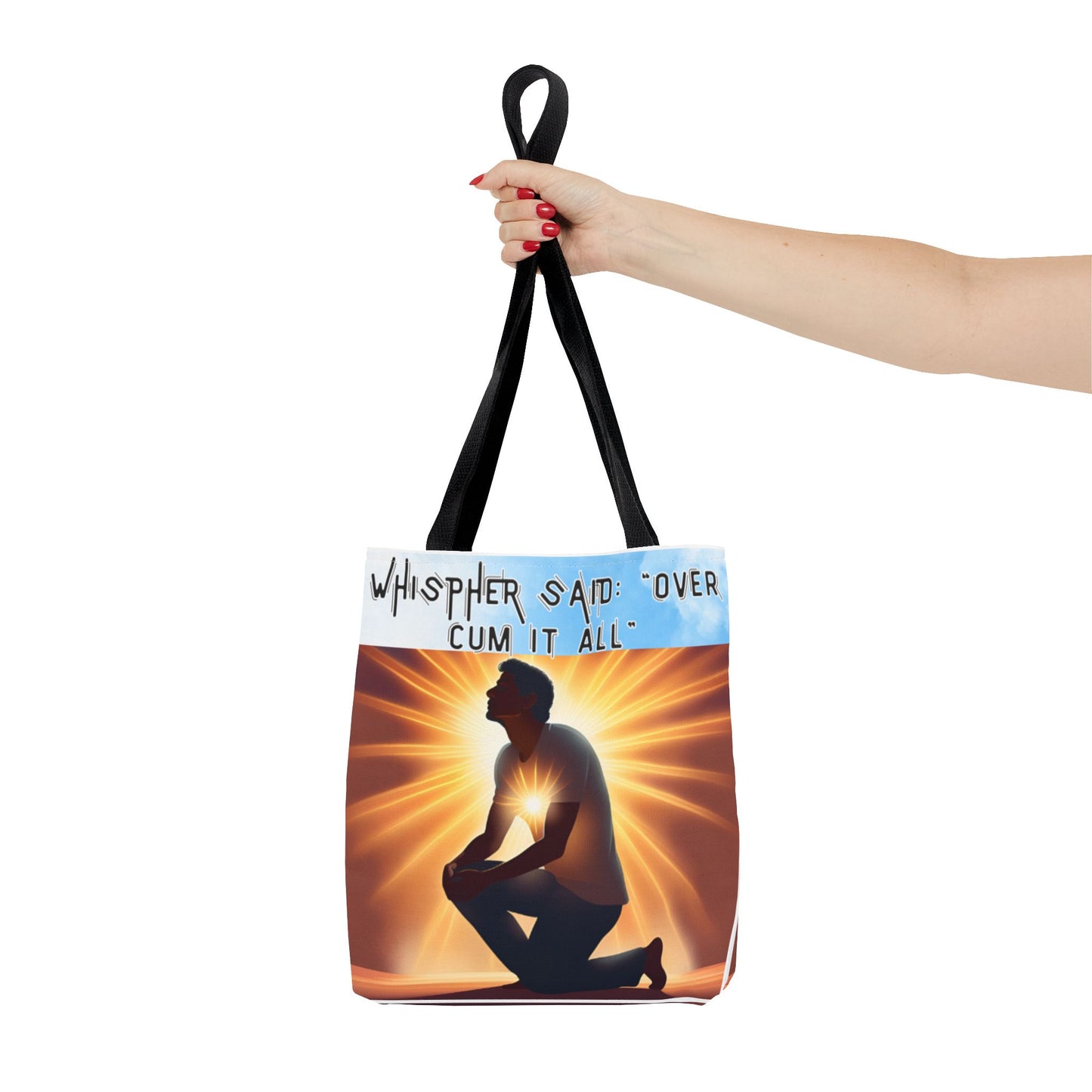 Funny Quote Tote Bag - 'Over Cum It All'