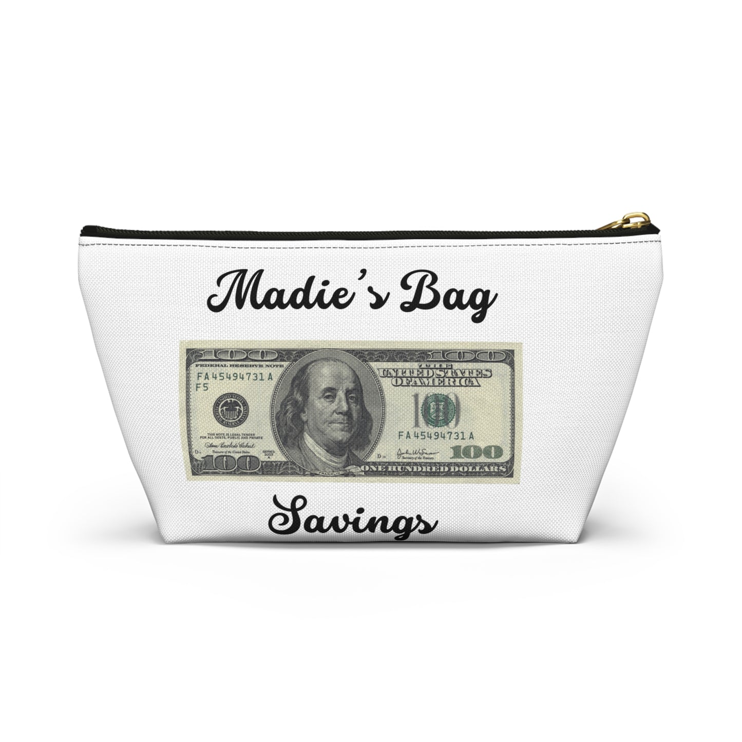 Name Bag Savings Accessory Pouch w T-bottom