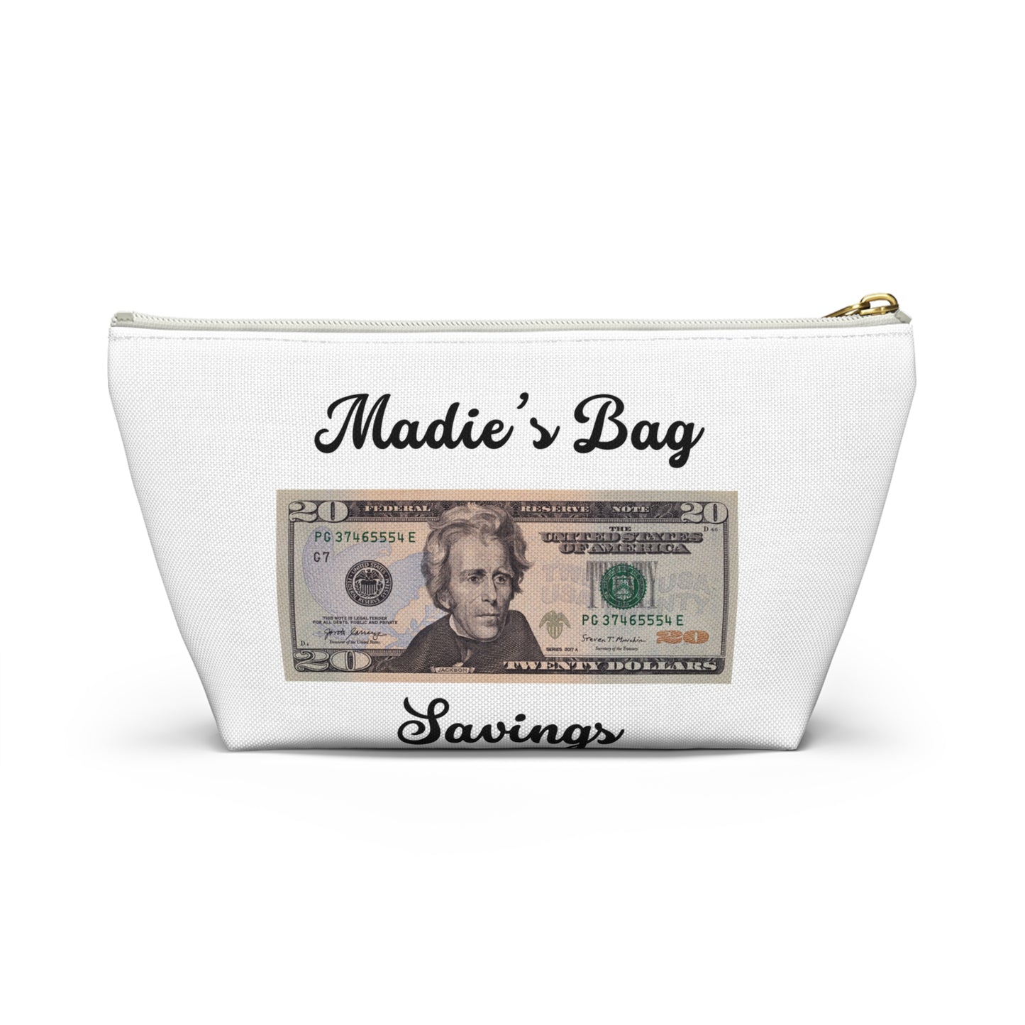 Madie’s money bag $20 Accessory Pouch w T-bottom