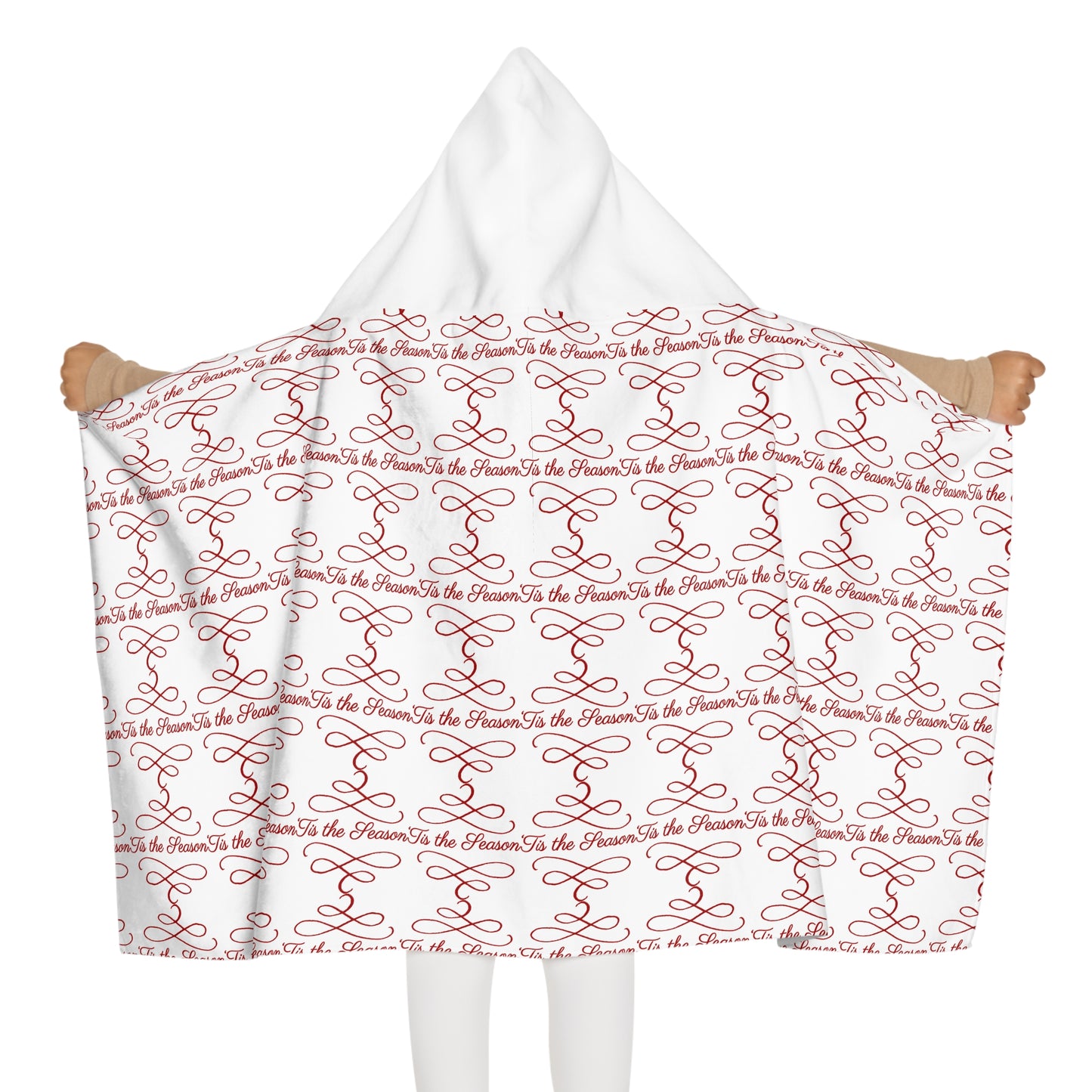 Hooded Youth Towel - 'Tis the Season Design