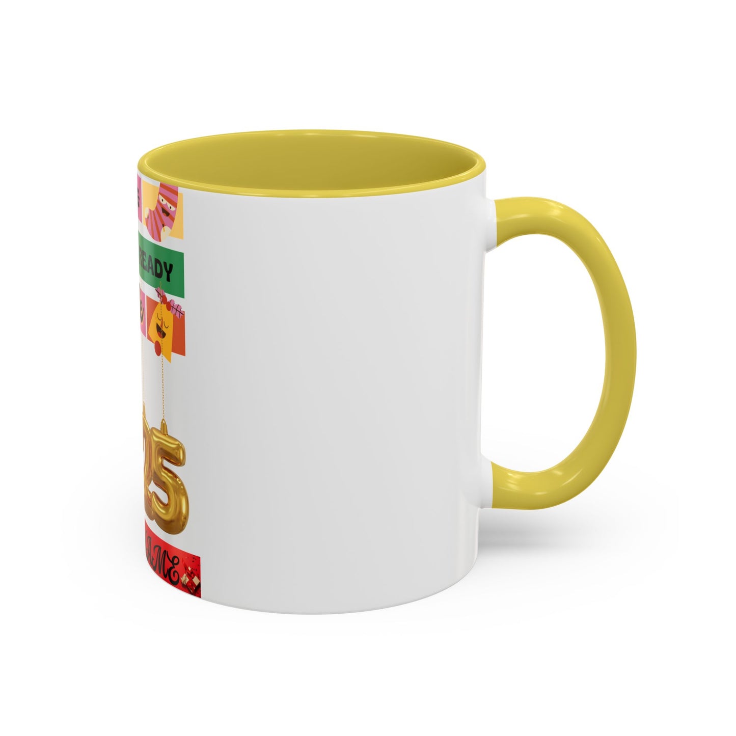 Coffee Mug - Colorful Single and Ready to Mingle Jingle Design