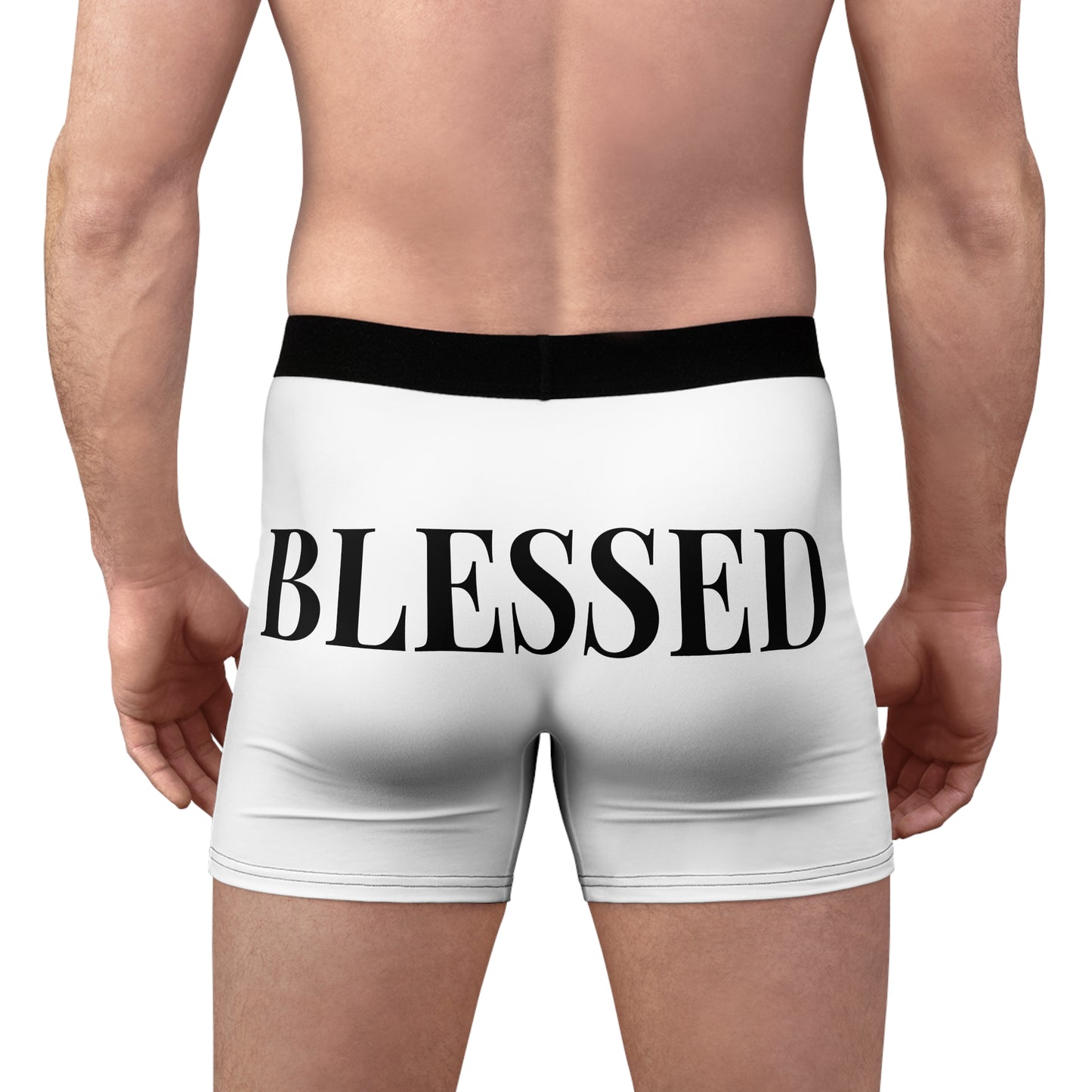 Men's Boxers - Festive Christmas Snowman Blessed Print