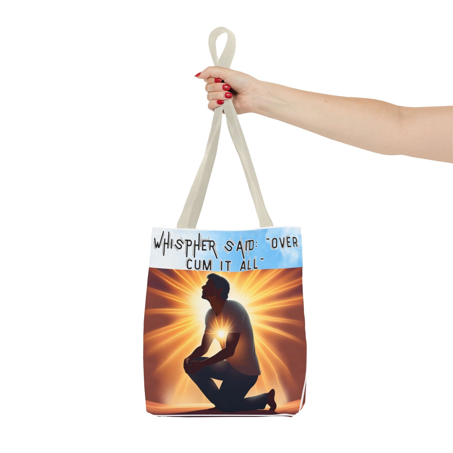 Funny Quote Tote Bag - 'Over Cum It All'