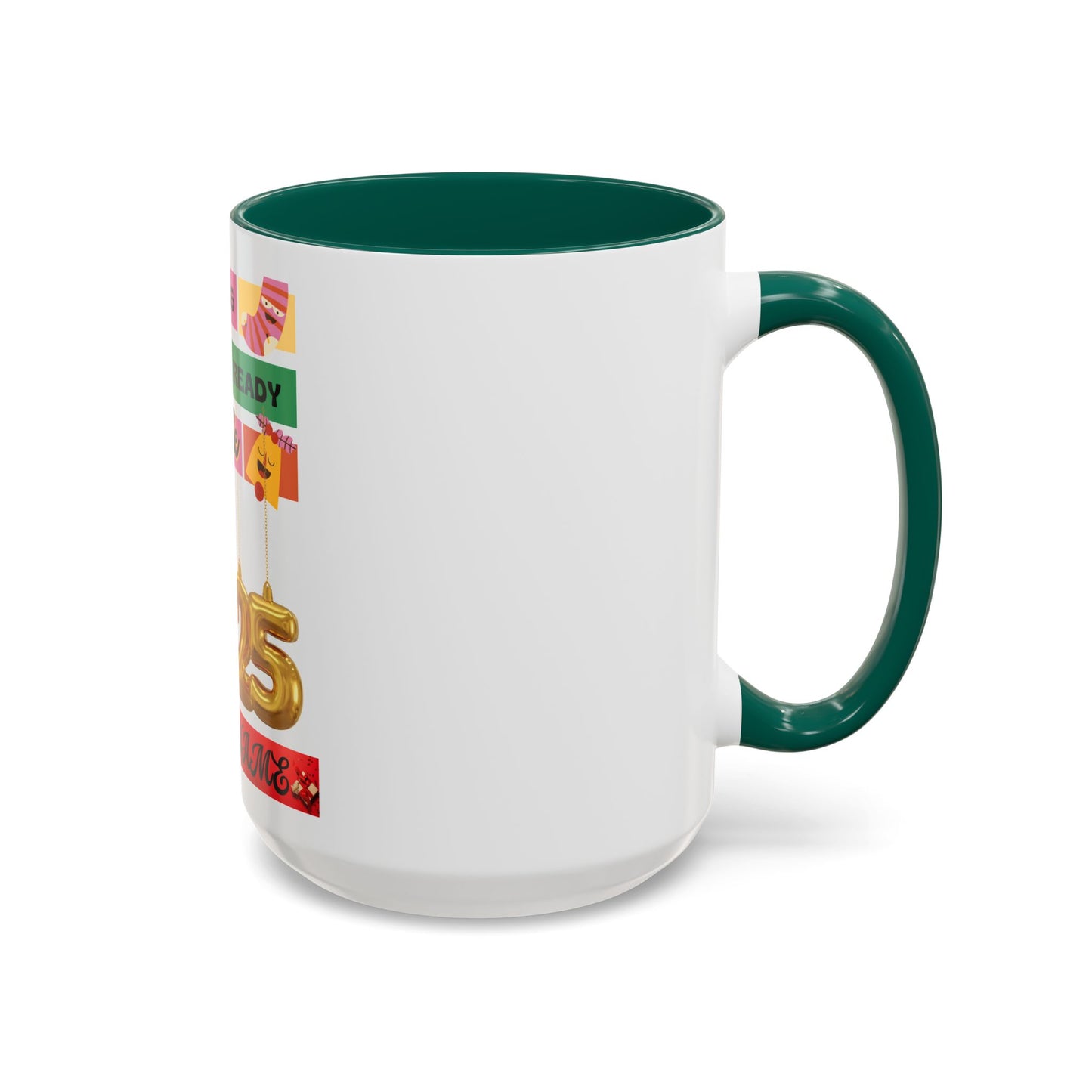 Coffee Mug - Colorful Single and Ready to Mingle Jingle Design