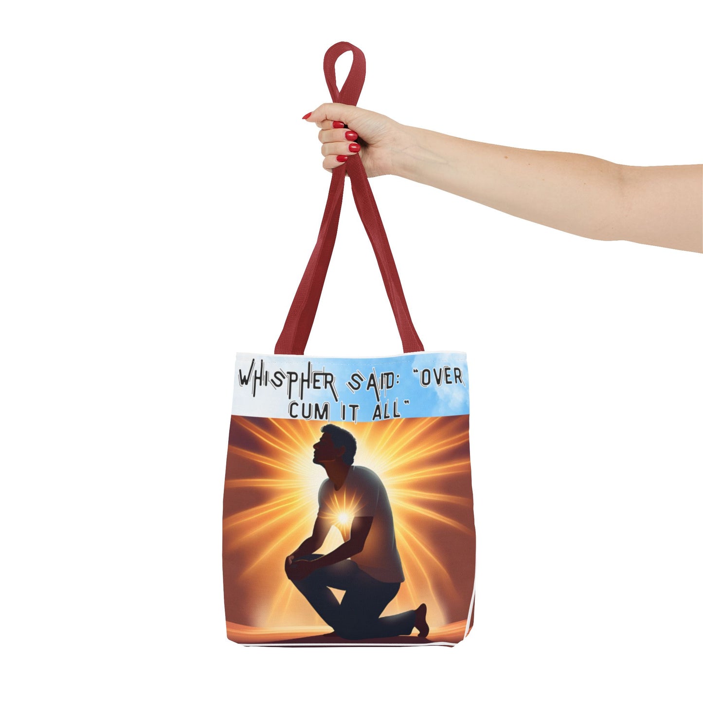 Funny Quote Tote Bag - 'Over Cum It All'