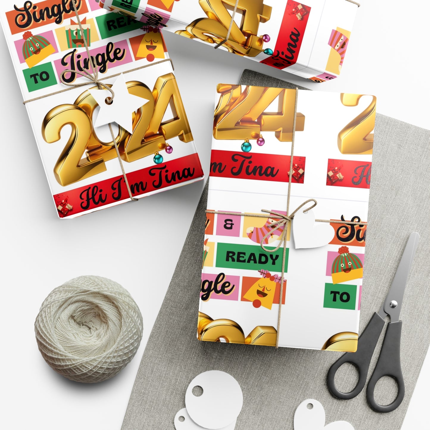 Wrapping Paper- Ready to Mingle Jingle