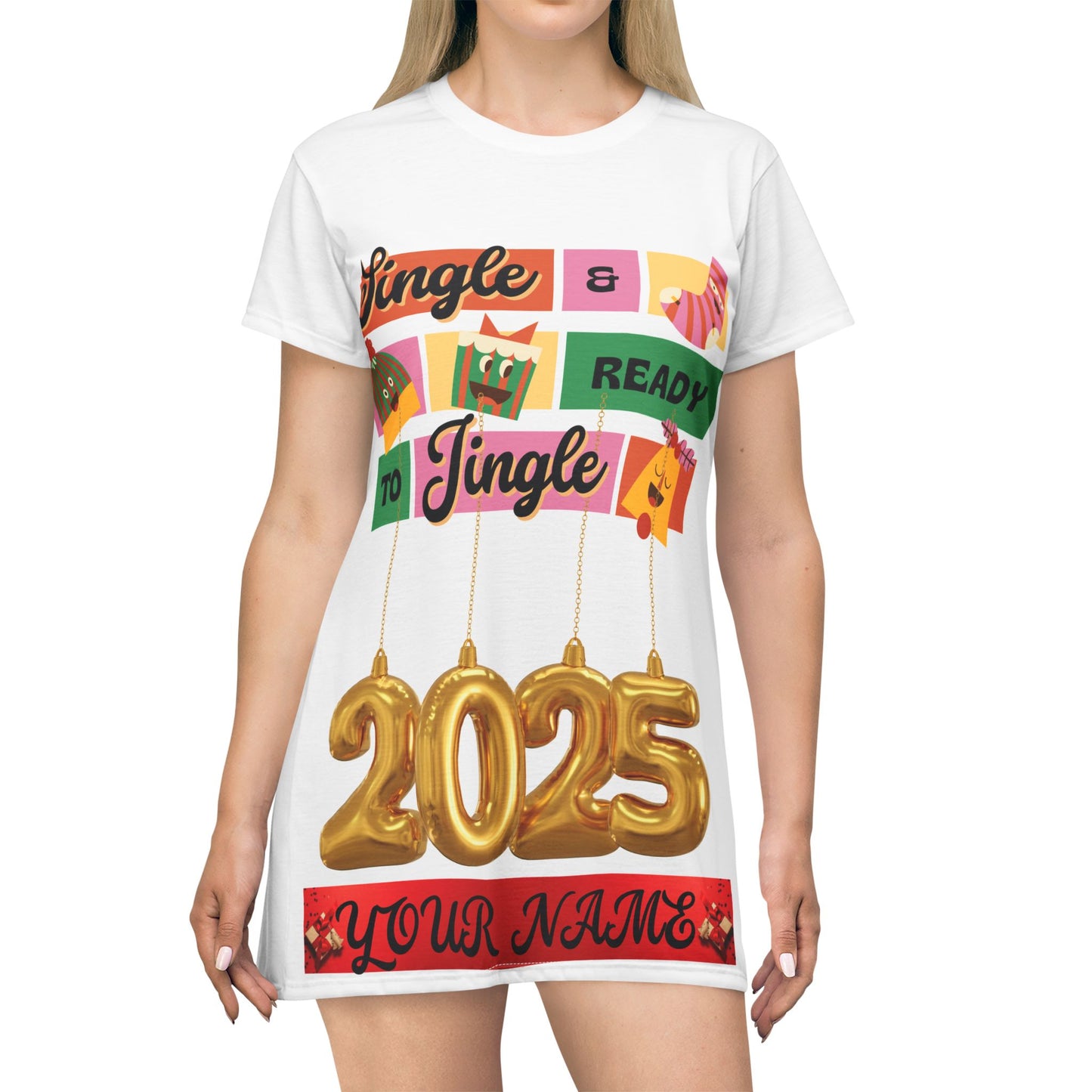 Single and Ready to Mingle T-Shirt Dress