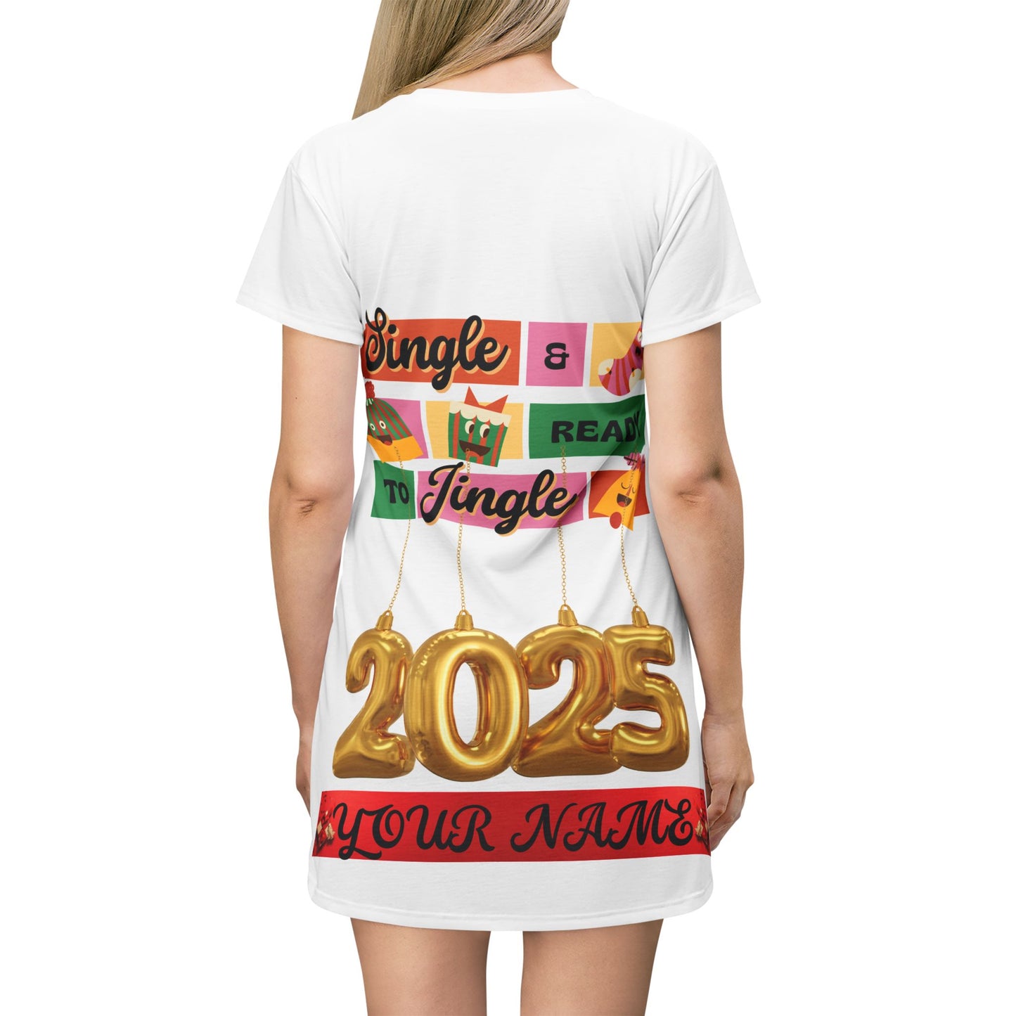 Single and Ready to Mingle T-Shirt Dress