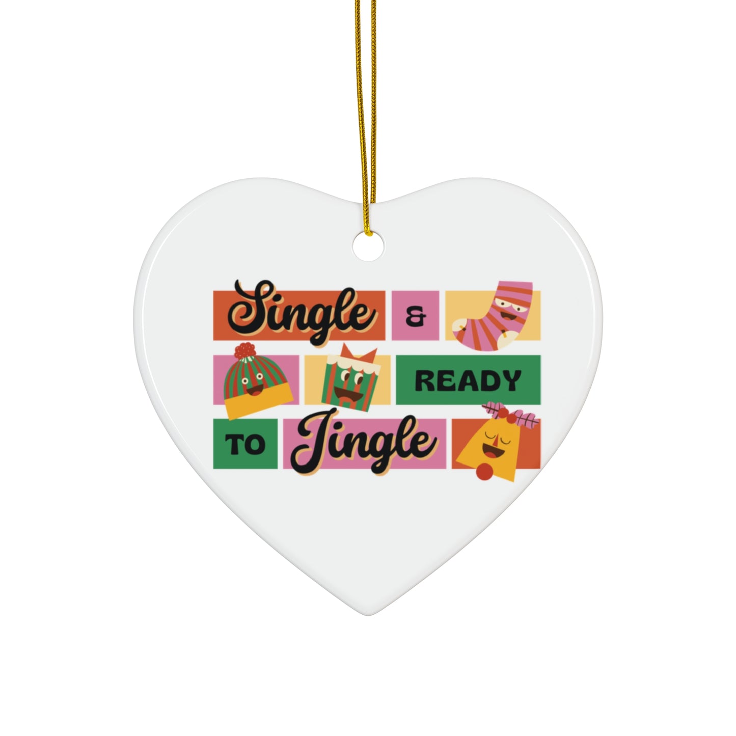 Ceramic Ornament- Ready to Mingle and Jingle