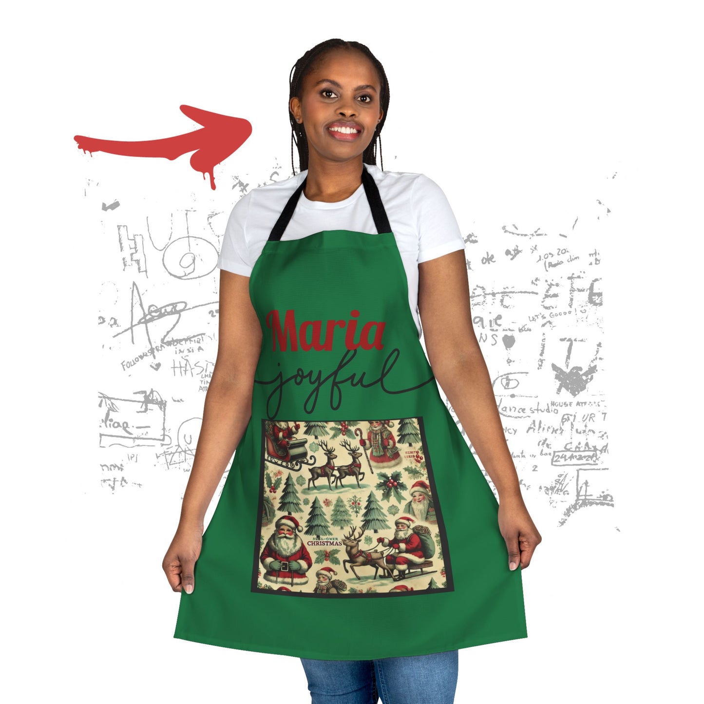 Apron, 5-Color Straps (AOP)