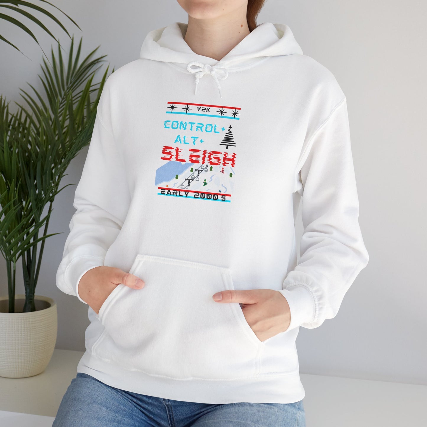 Y2K Control+Alt+Sleigh Hoodie