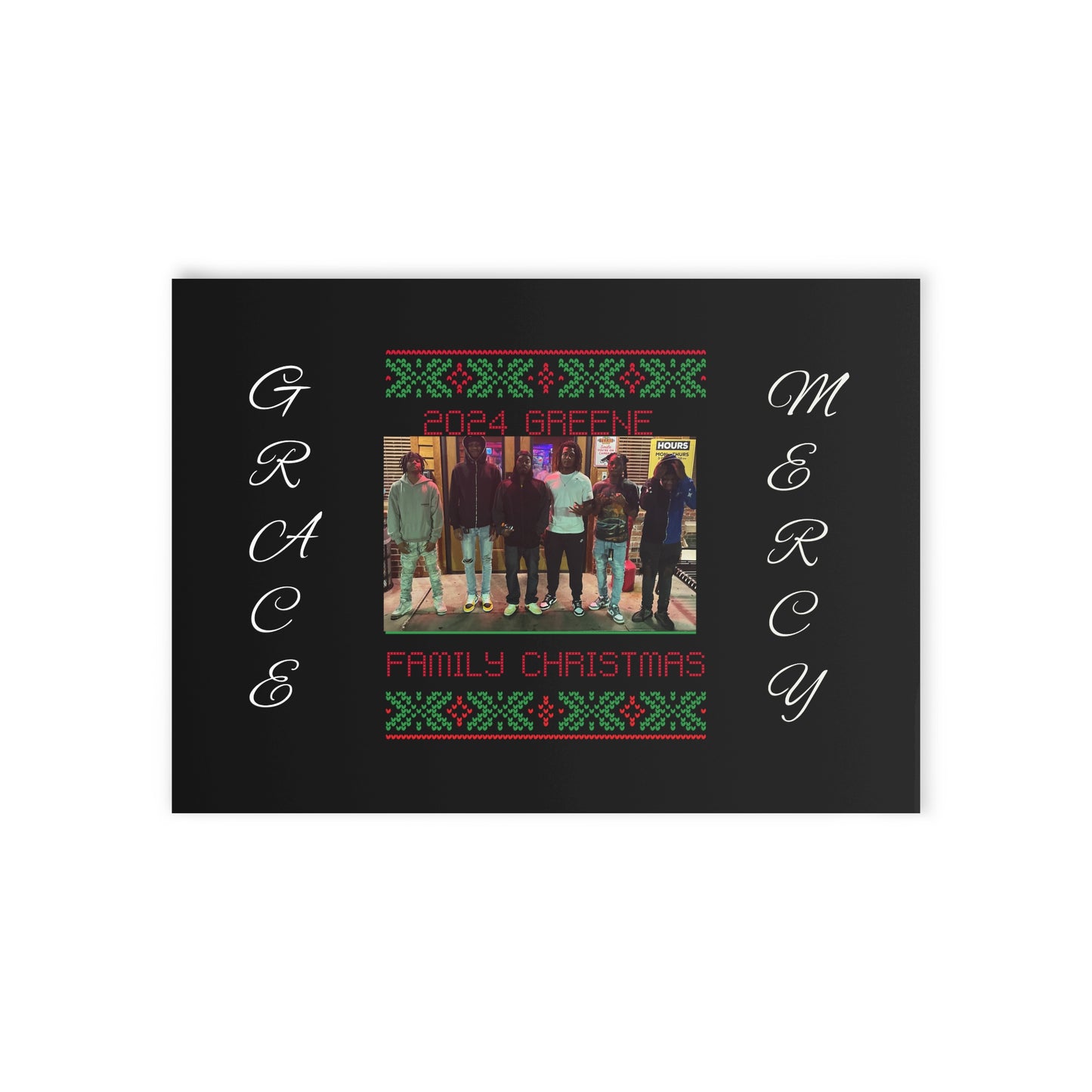 Holiday Cards (Two-sided print) fully customizable, both Image and Text