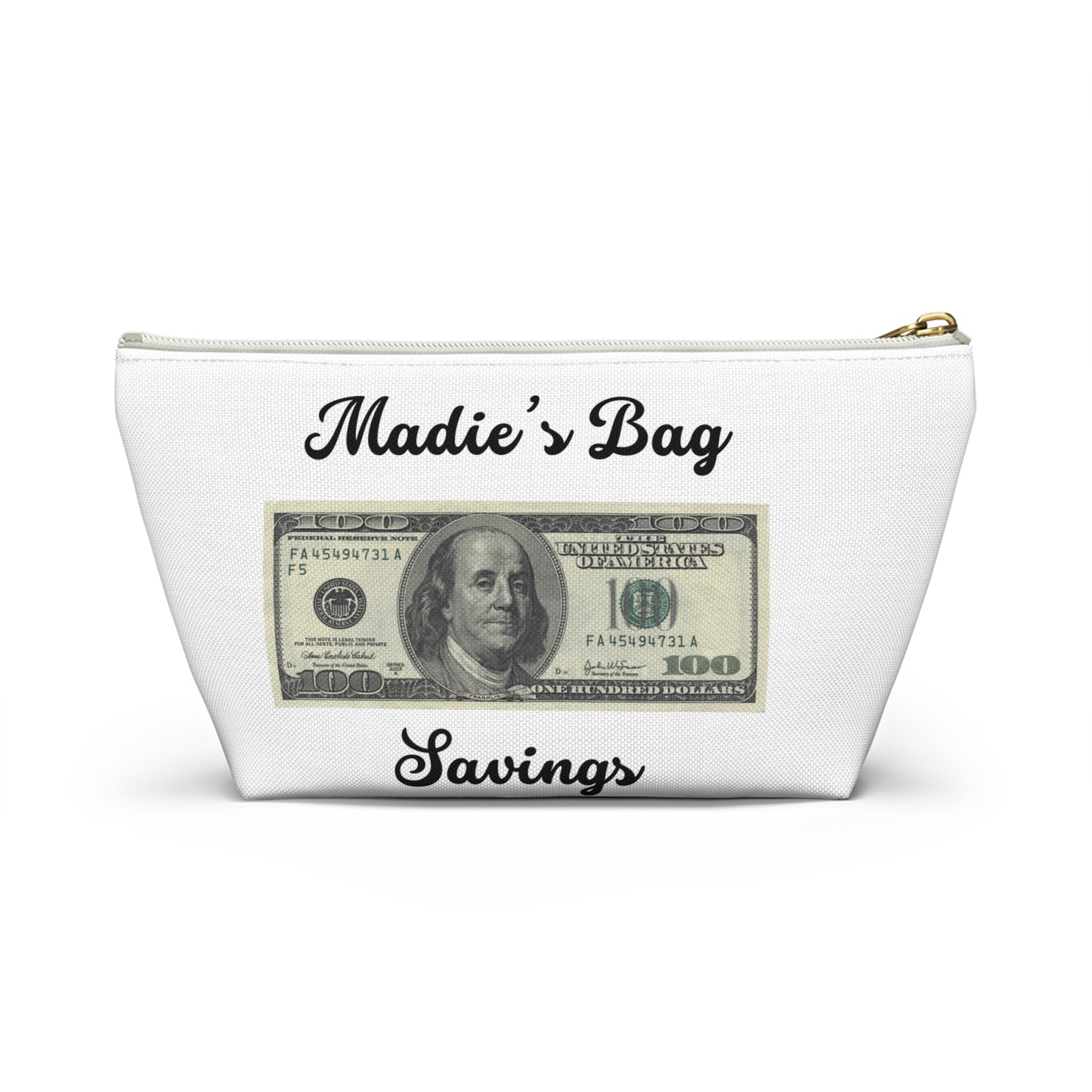 Name Bag Savings Accessory Pouch w T-bottom