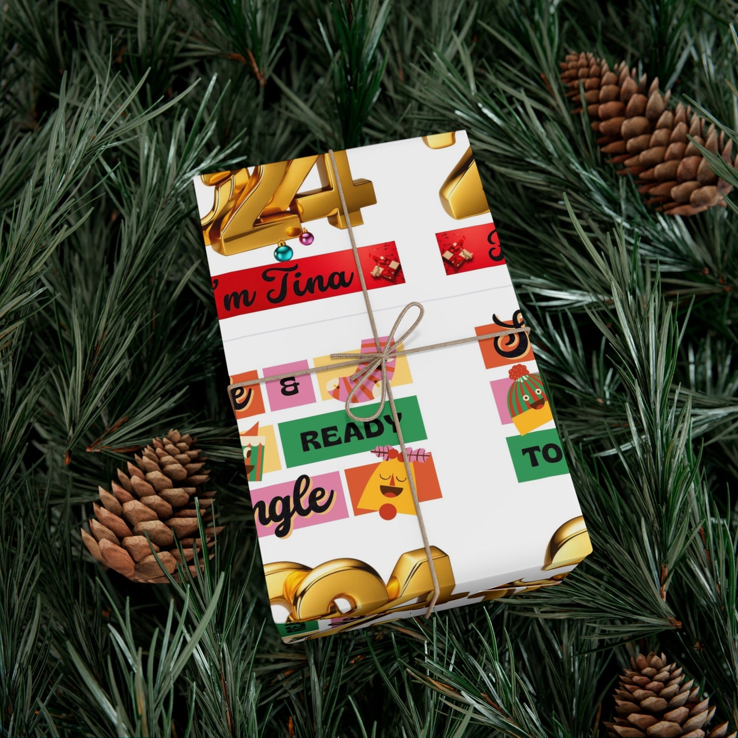 Wrapping Paper- Ready to Mingle Jingle