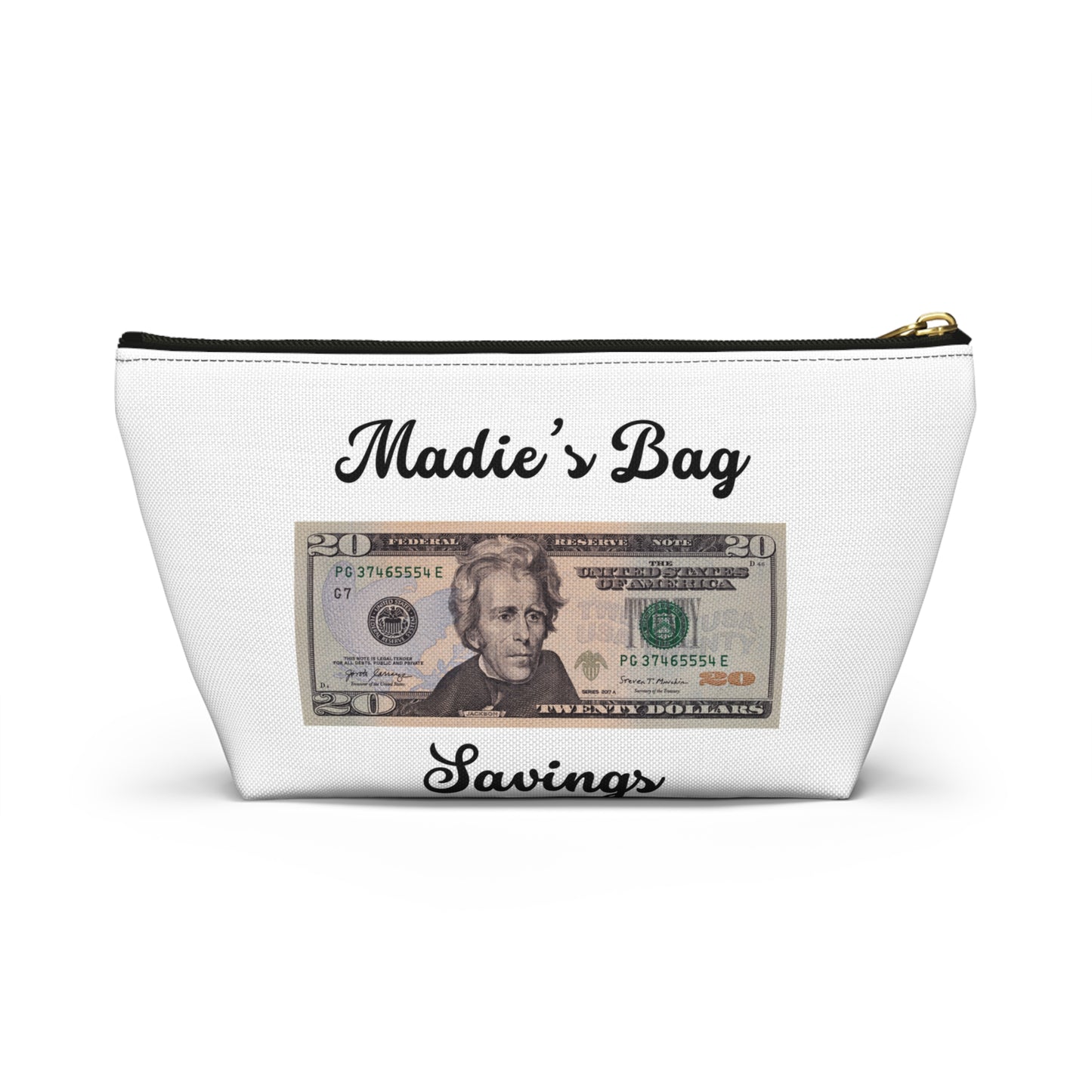 Madie’s money bag $20 Accessory Pouch w T-bottom