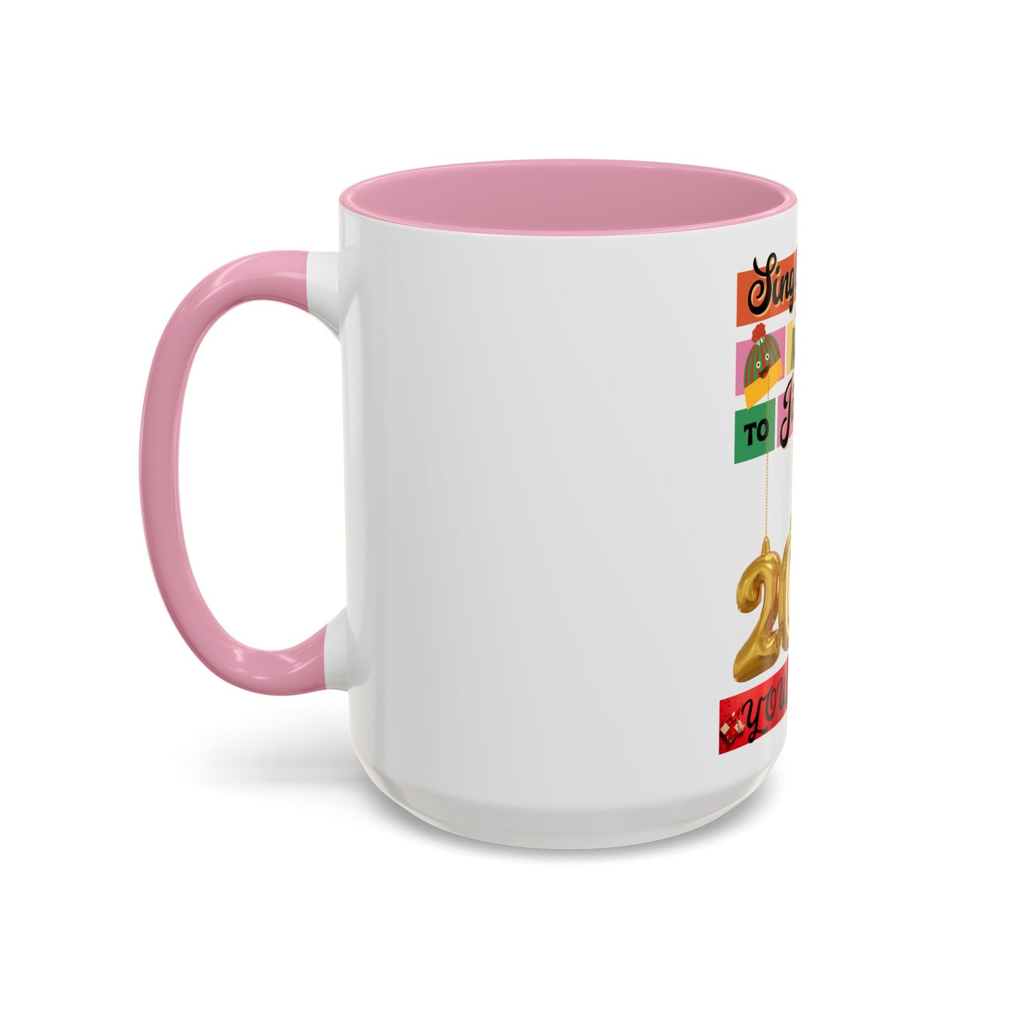 Coffee Mug - Colorful Single and Ready to Mingle Jingle Design