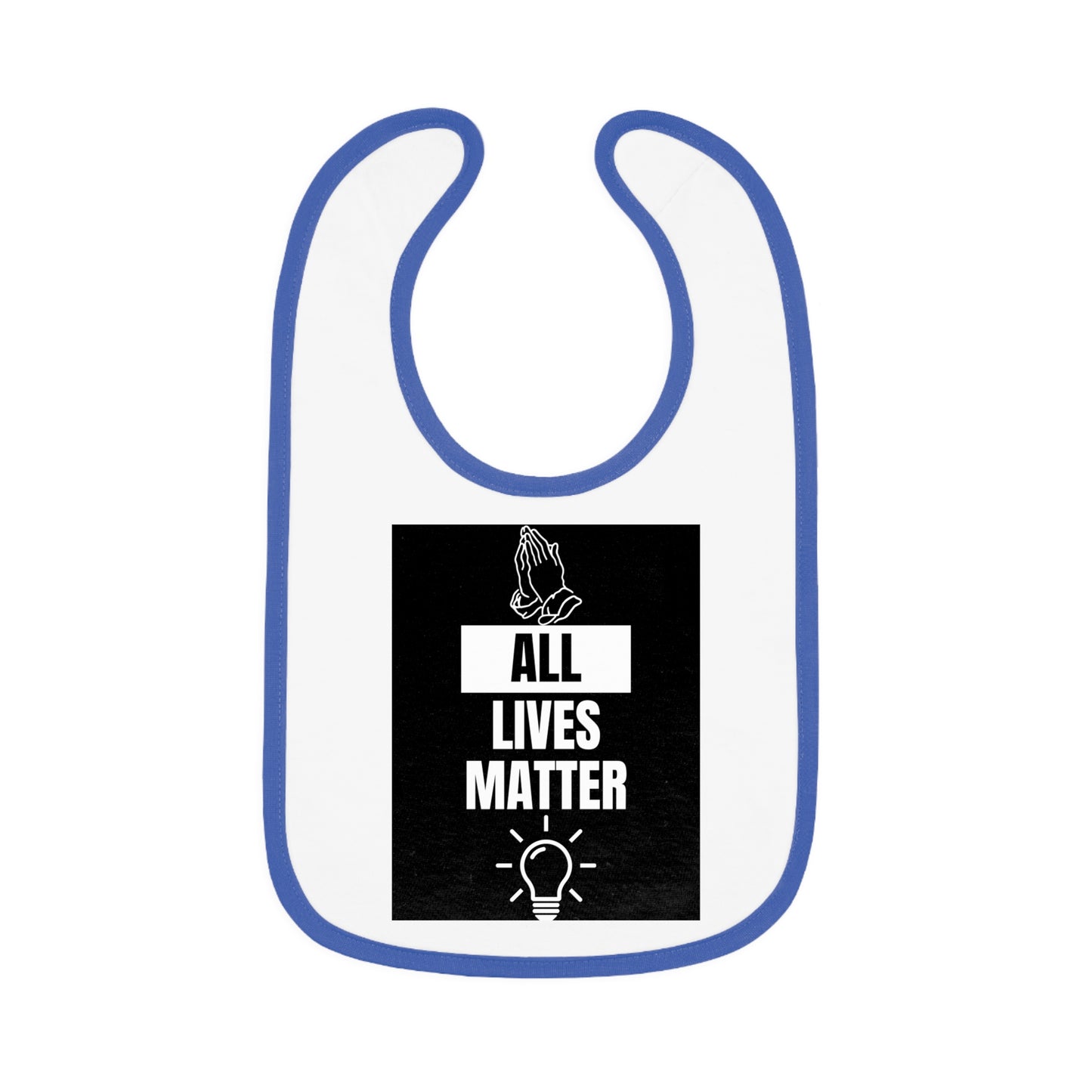 All Lives Matter Baby Contrast Trim Jersey Bib