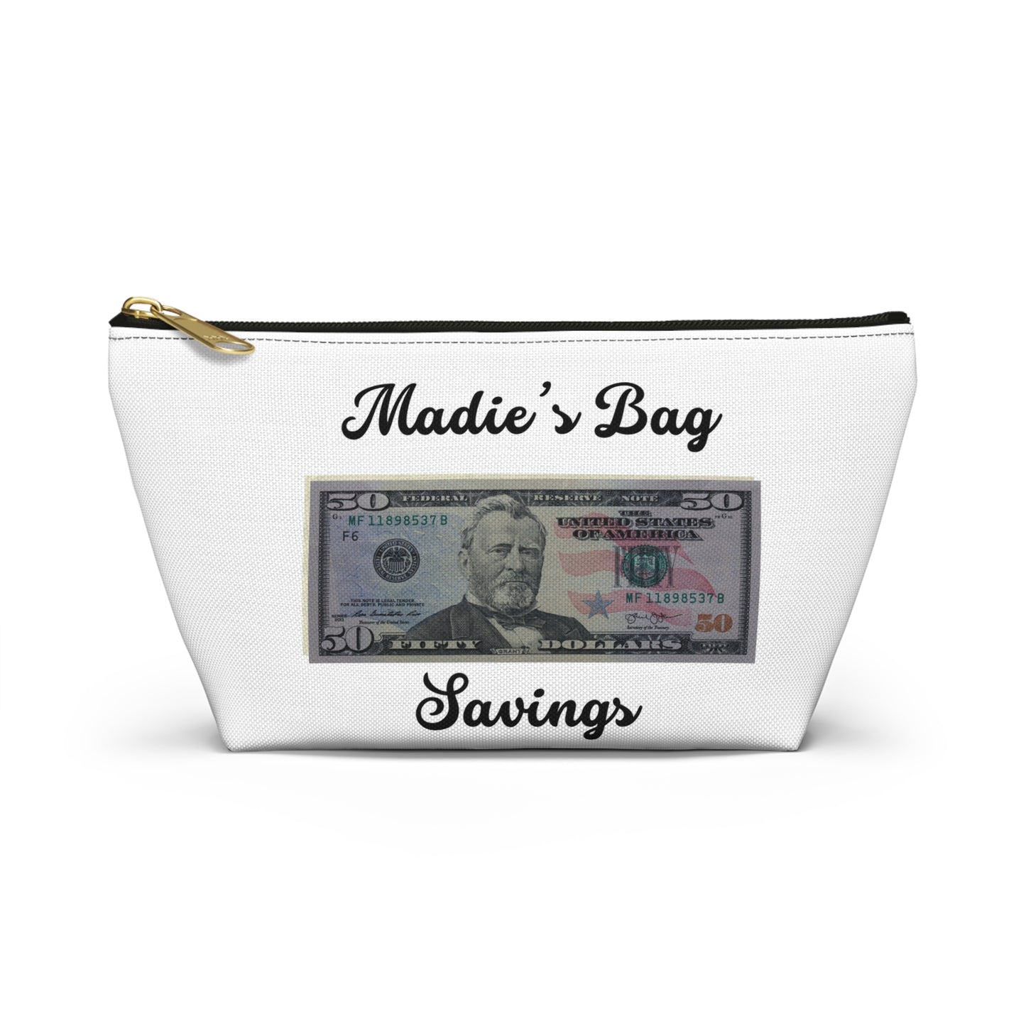 Madie’s $50 Accessory Pouch w T-bottom