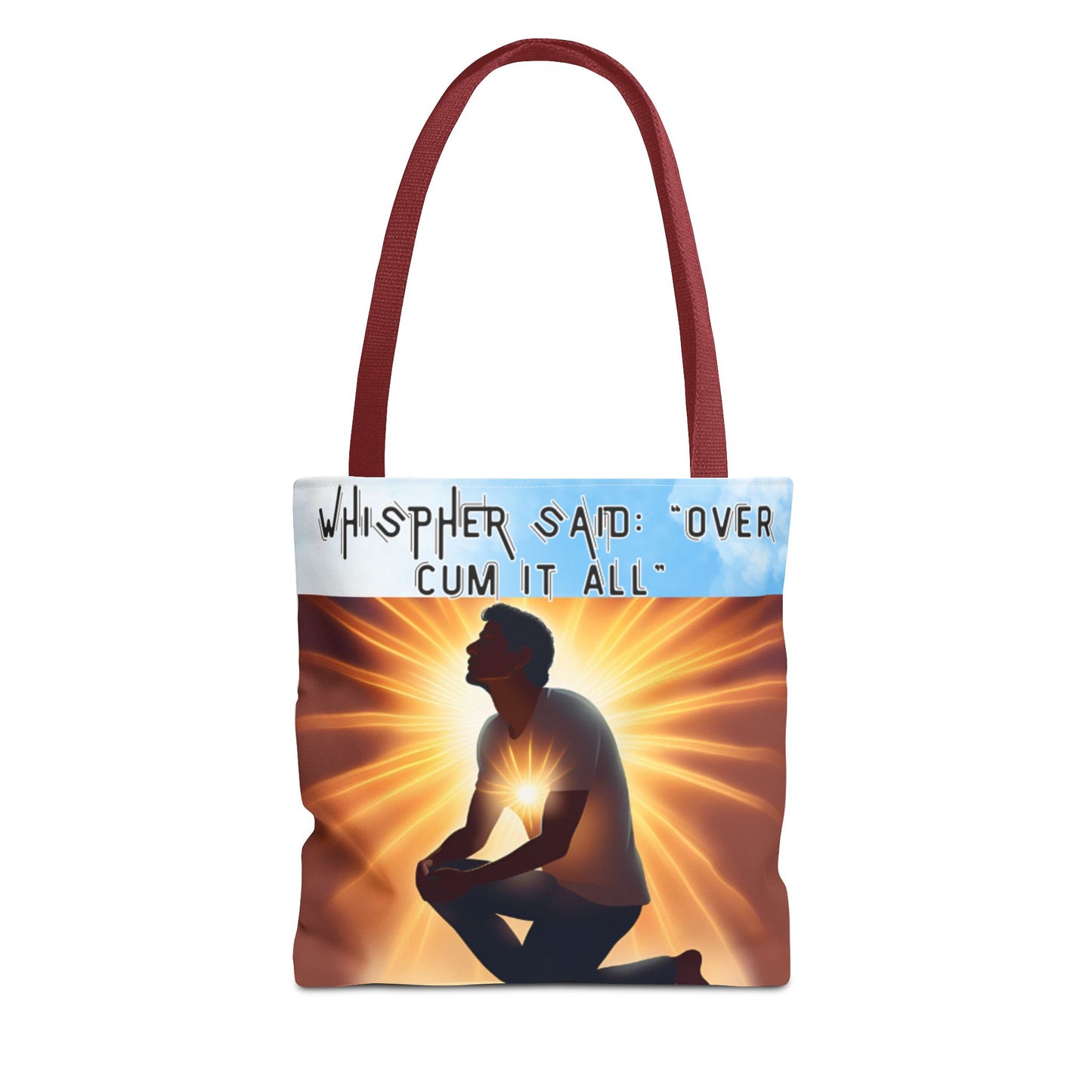 Funny Quote Tote Bag - 'Over Cum It All'