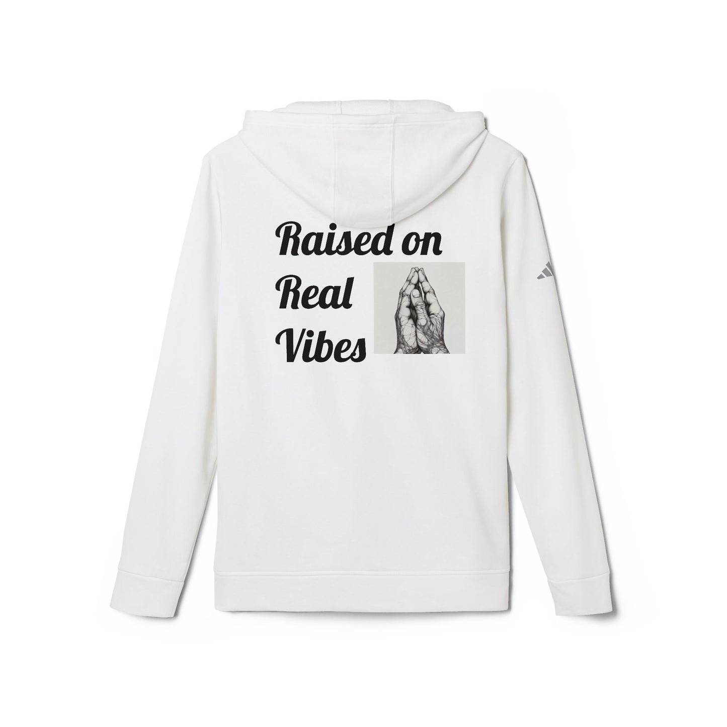 Fleece Hoodie - 80's Vibes Praying Hands Design