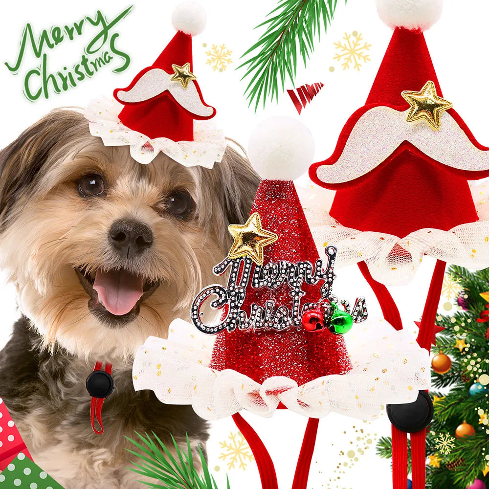 1 PCS Cute Christmas Puppy Hat Accessories Costume Supplies- Gift