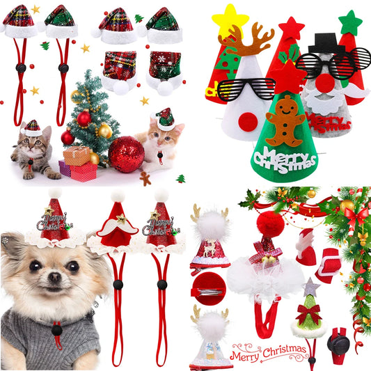 1 PCS Cute Christmas Puppy Hat Accessories Costume Supplies- Gift