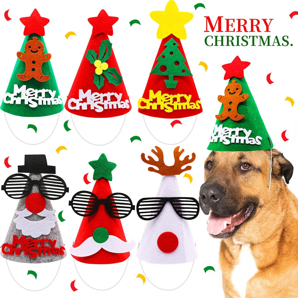 1 PCS Cute Christmas Puppy Hat Accessories Costume Supplies- Gift