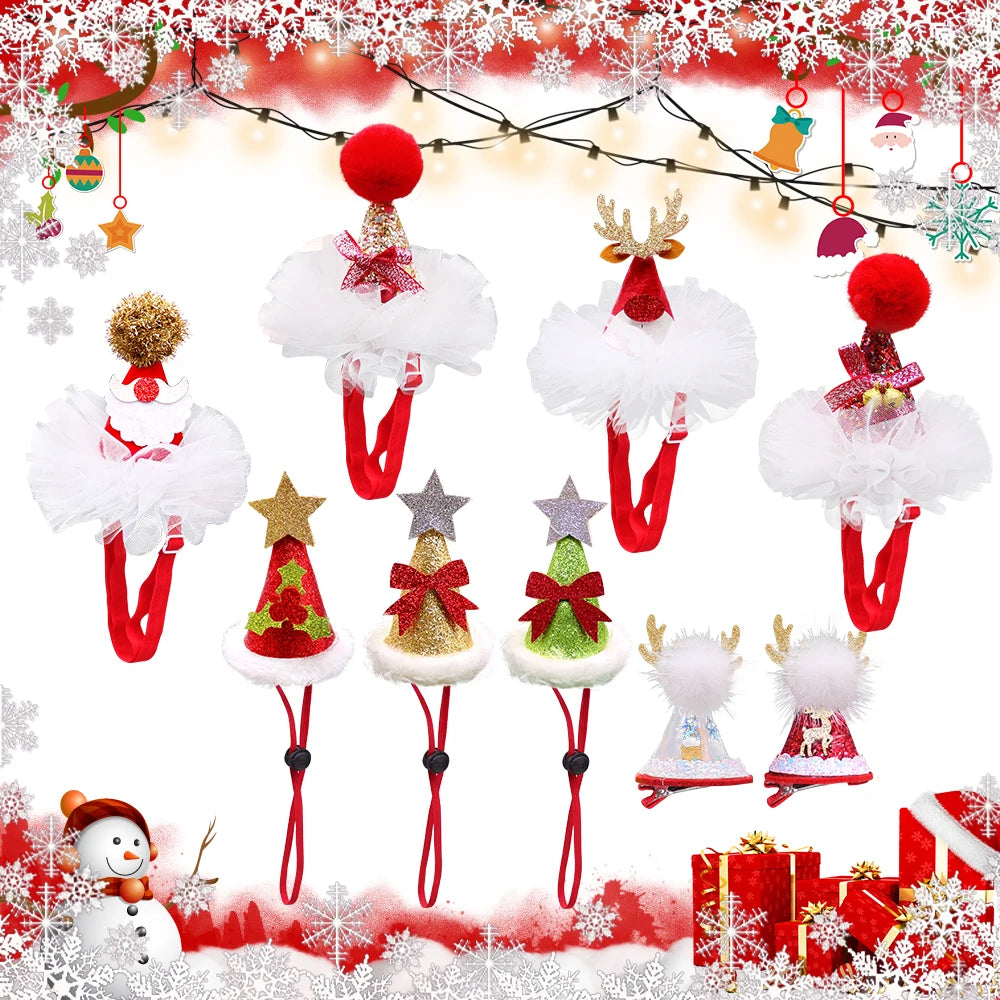 1 PCS Cute Christmas Puppy Hat Accessories Costume Supplies- Gift